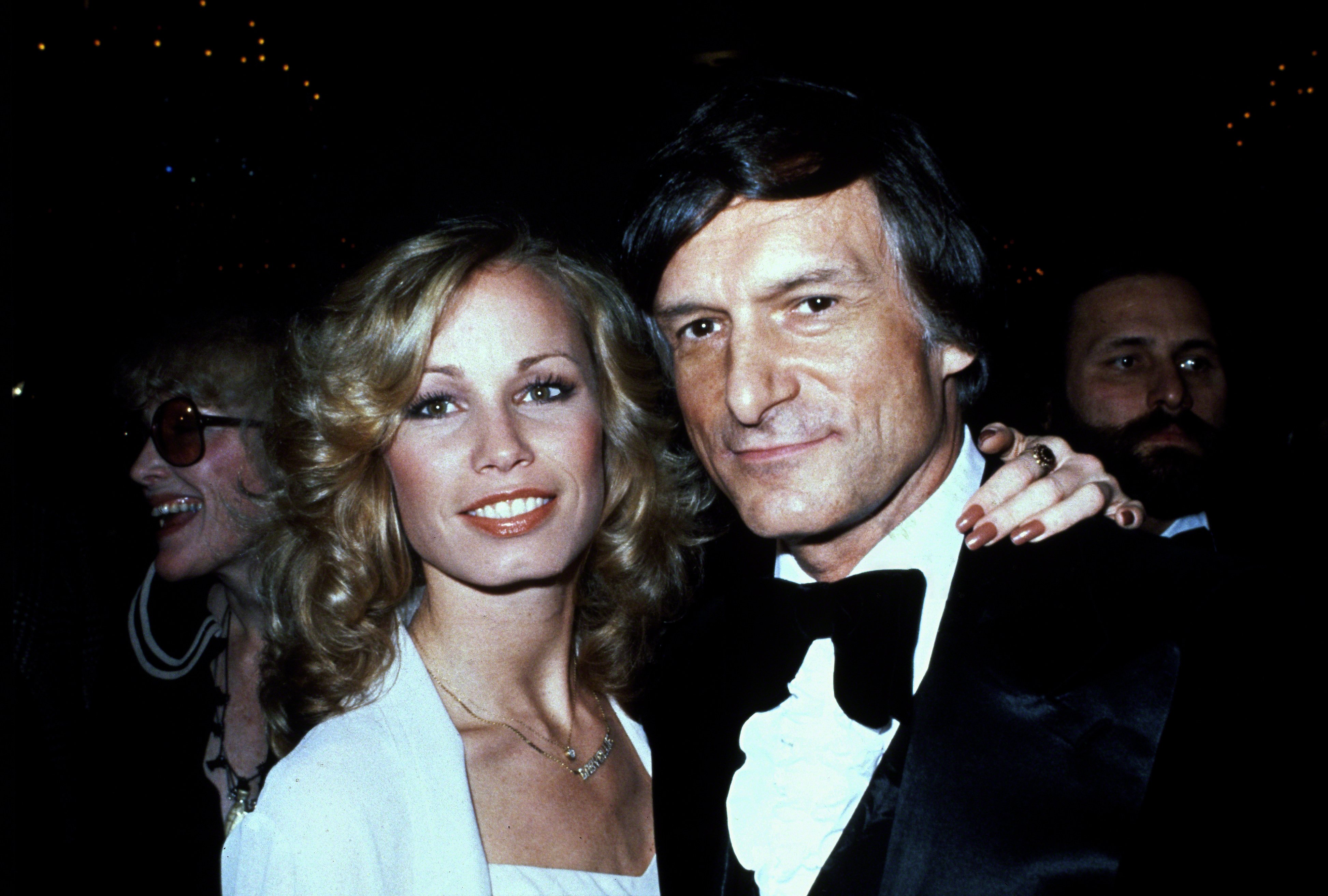 Hugh Hefner and Sondra Theodore in 1979 in New York City. | Source: Getty Images
