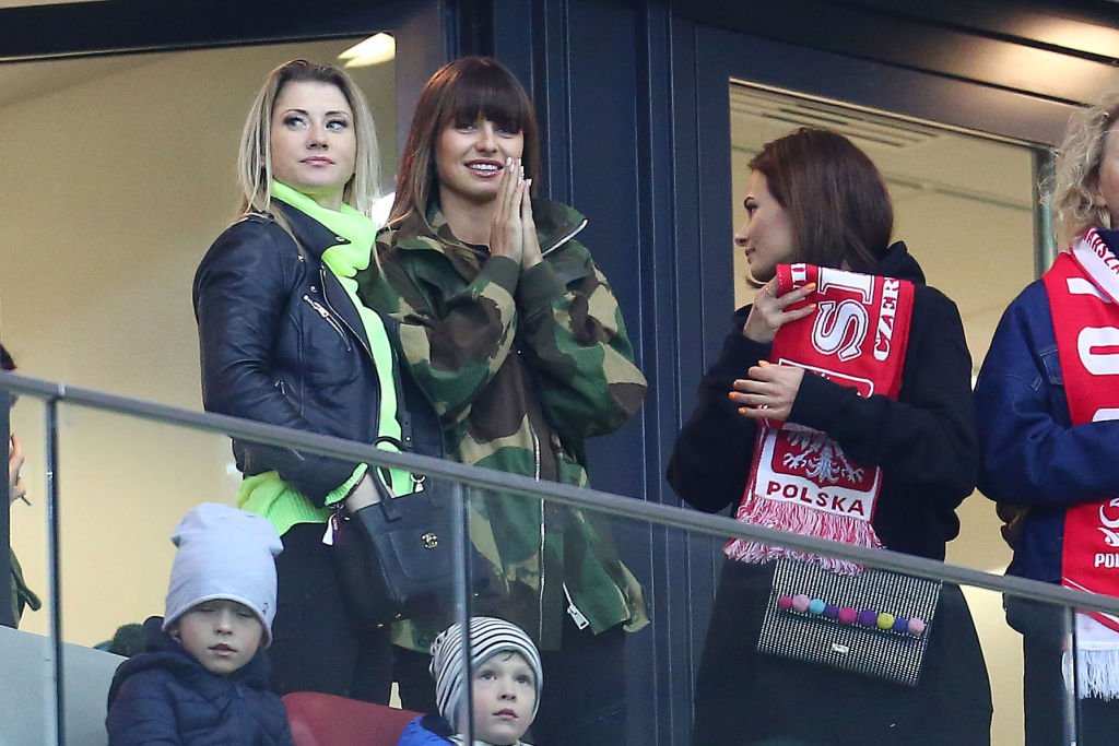 Anna Lewandowska bei einem Fußballspiel ihres Mannes | Quelle: Getty Images