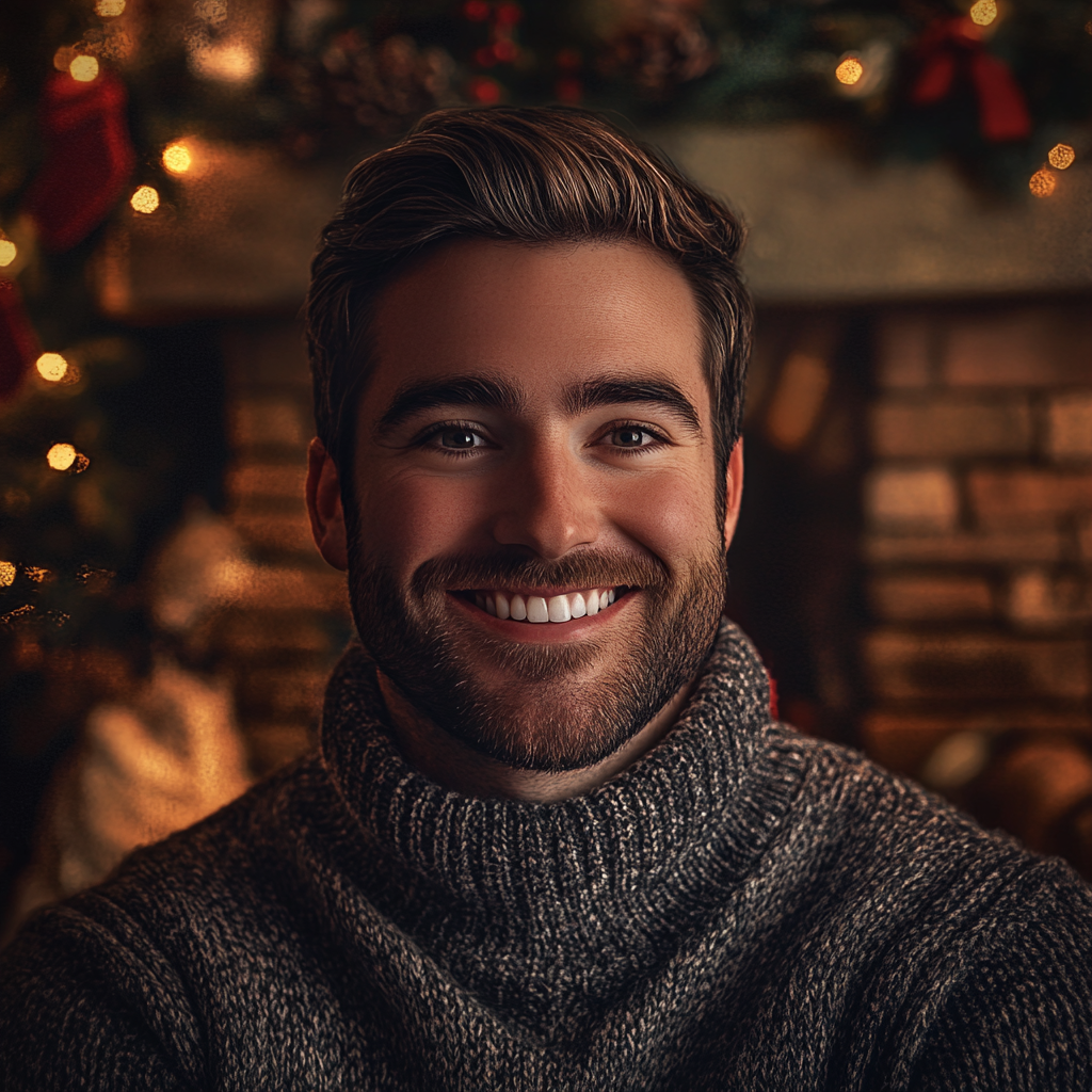 A young man smiling | Source: Midjourney