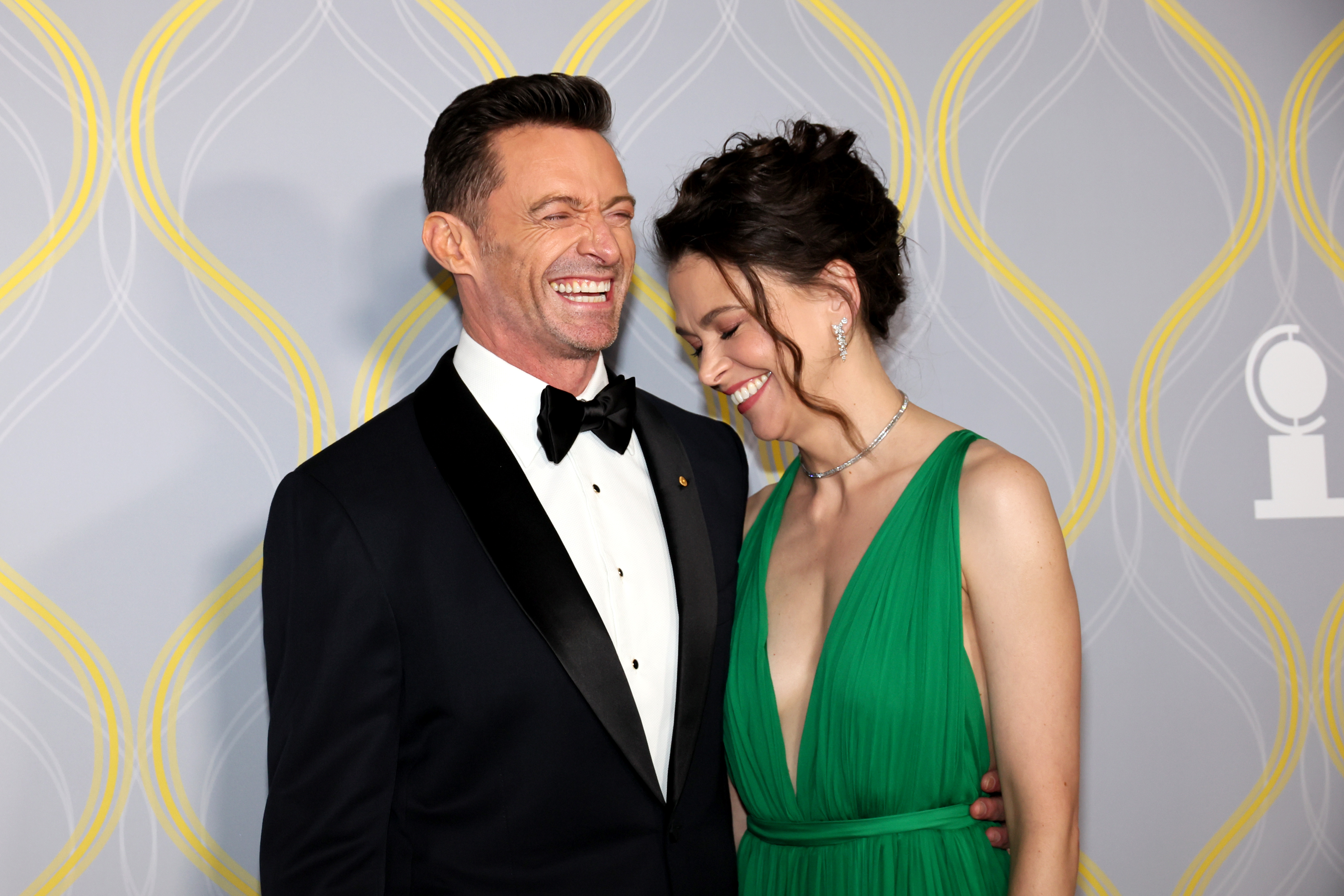 Hugh Jackman and Sutton Foster attend the 75th Annual Tony Awards at Radio City Music Hall in New York City, on June 12, 2022 | Source: Getty Images