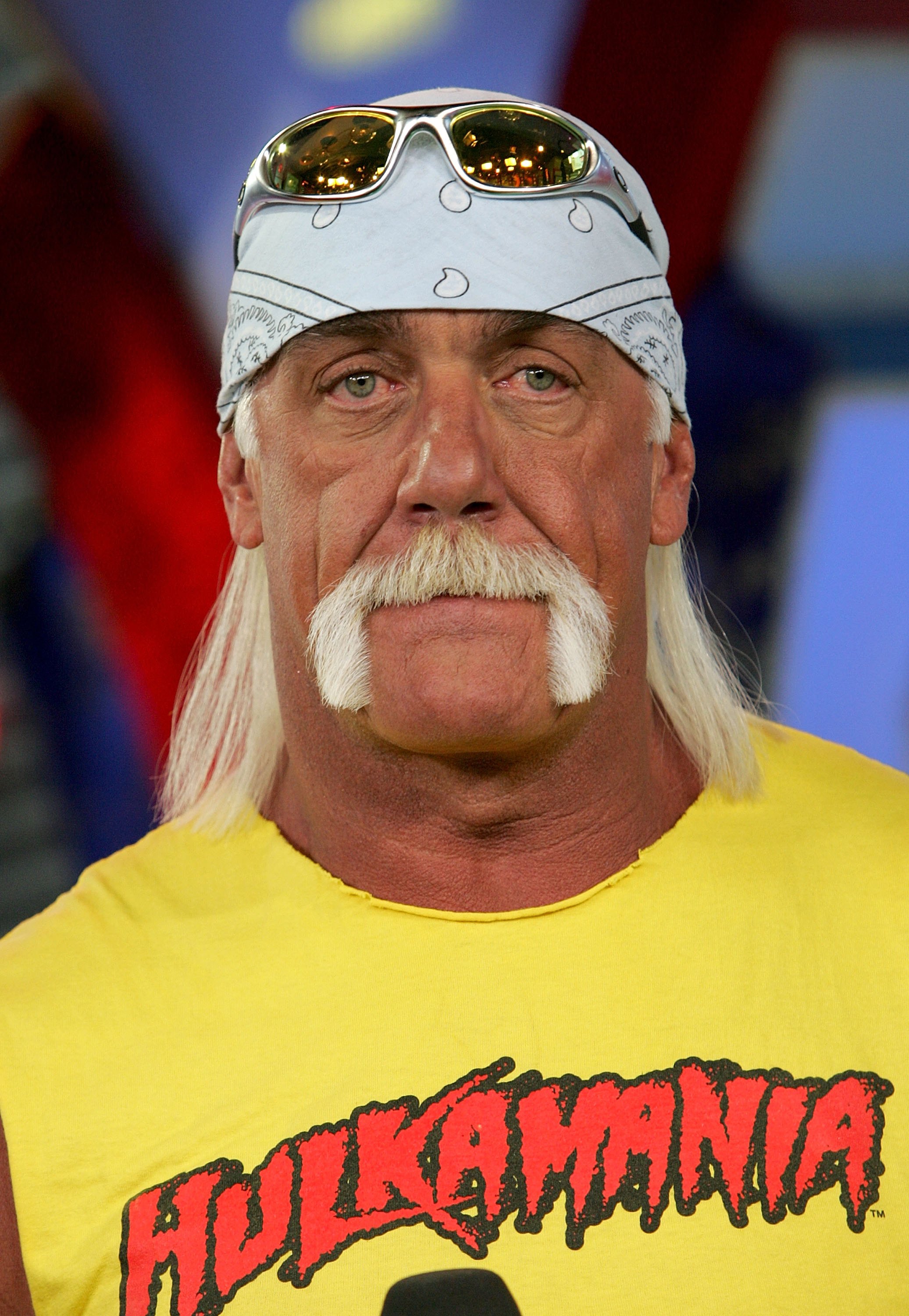 Hulk Hogan appears on MTV's "Total Request Live" at MTV's Time Square Studios on March 15, 2006, in New York. | Source: Getty Images