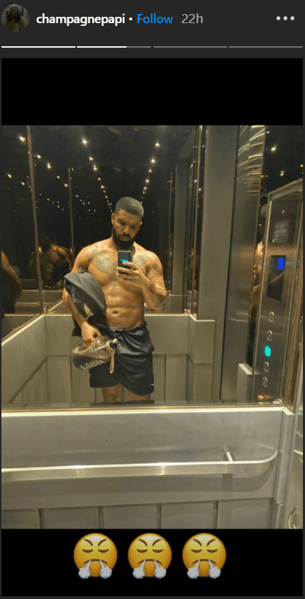 Audrey Drake Graham shares an elevator selfie in mid-August | Photo: Instagram/ Champagne Papi