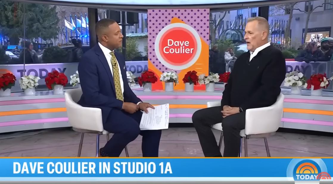Dave Coulier sits down with TODAY co-anchor Craig Melvin to discuss his latest health update, as posted on December 2, 2025 | Source: YouTube/TODAY