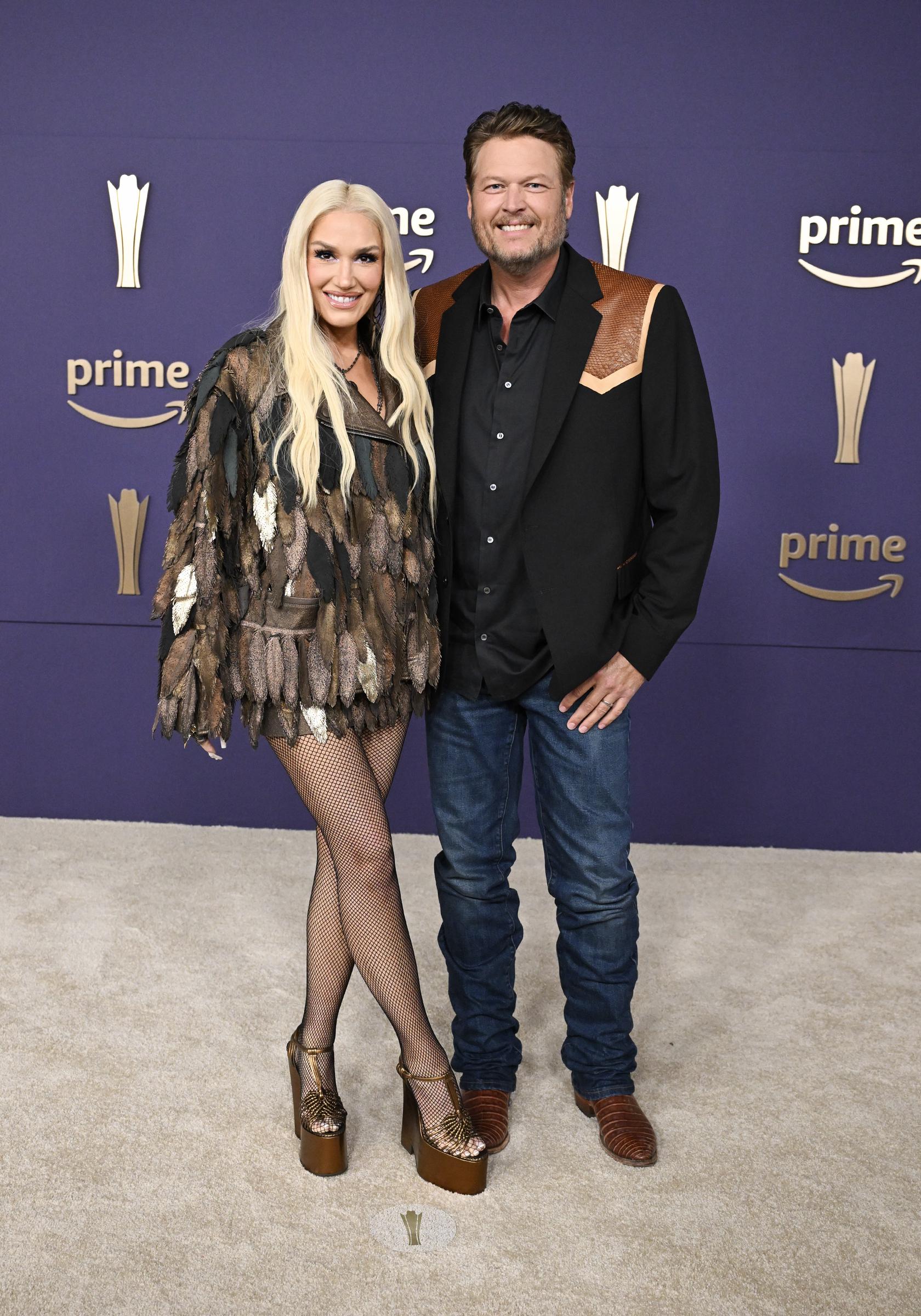 Gwen Stefani and Blake Shelton at the 59th Academy of Country Music Awards from Ford Center on May 16, 2024 | Source: Getty Images