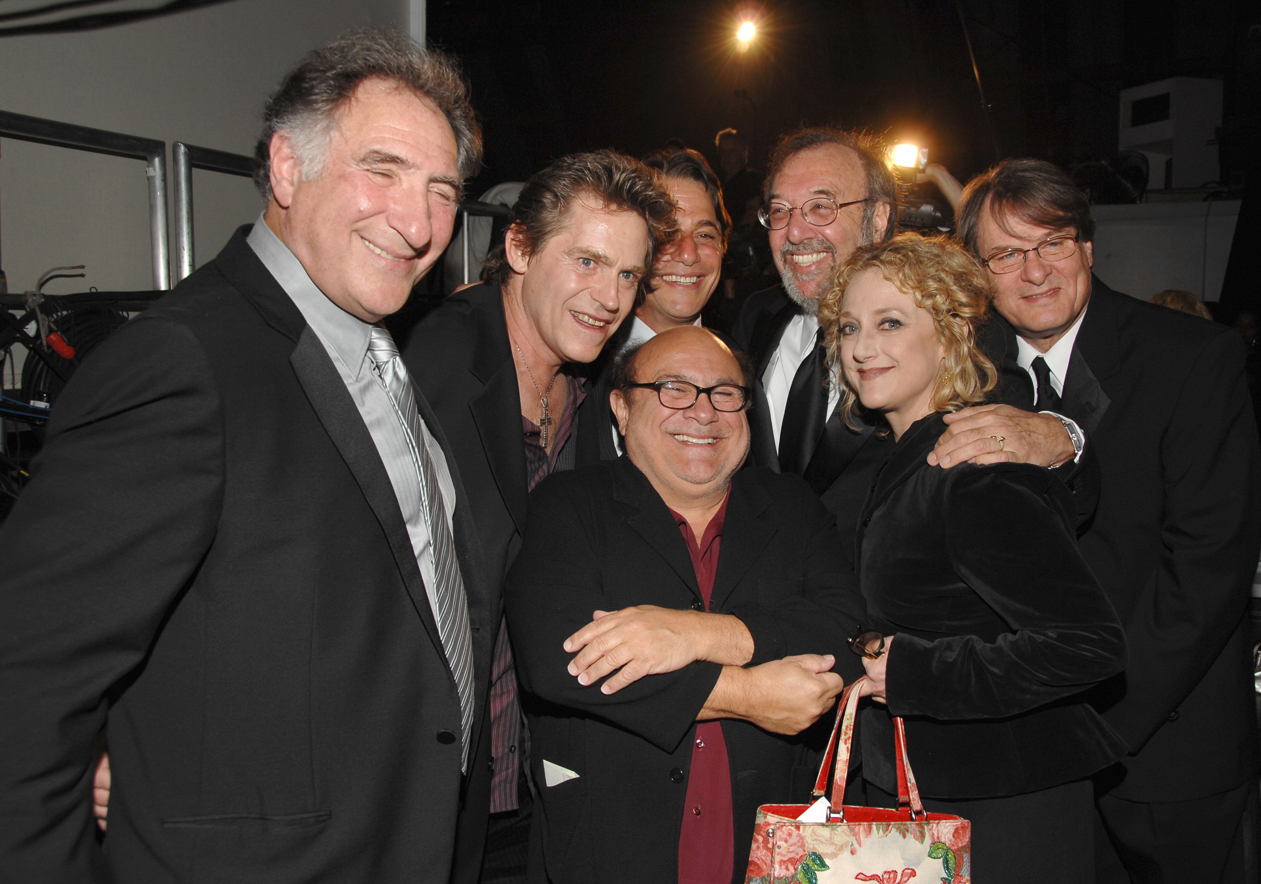 Judd Hirsch, Jeff Conaway, Danny DeVito, Tony Danza, James L. Brooks, and Carol Kane, at the Medallion Award for "Taxi" on April 14, 2007. | Source: Getty Images