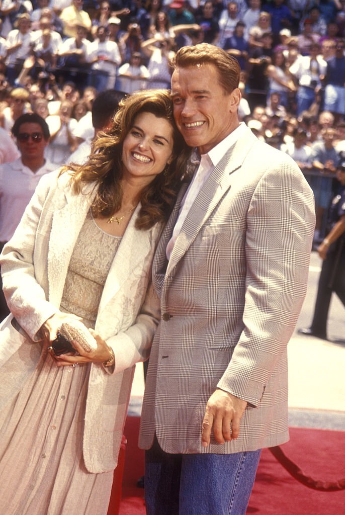 Maria Shriver and Arnold Schwarzenegger during Arnold Schwarzenegger Footprint Ceremony at Mann's Chinese Theater in Hollywood, California, United States. | Source: Getty Images