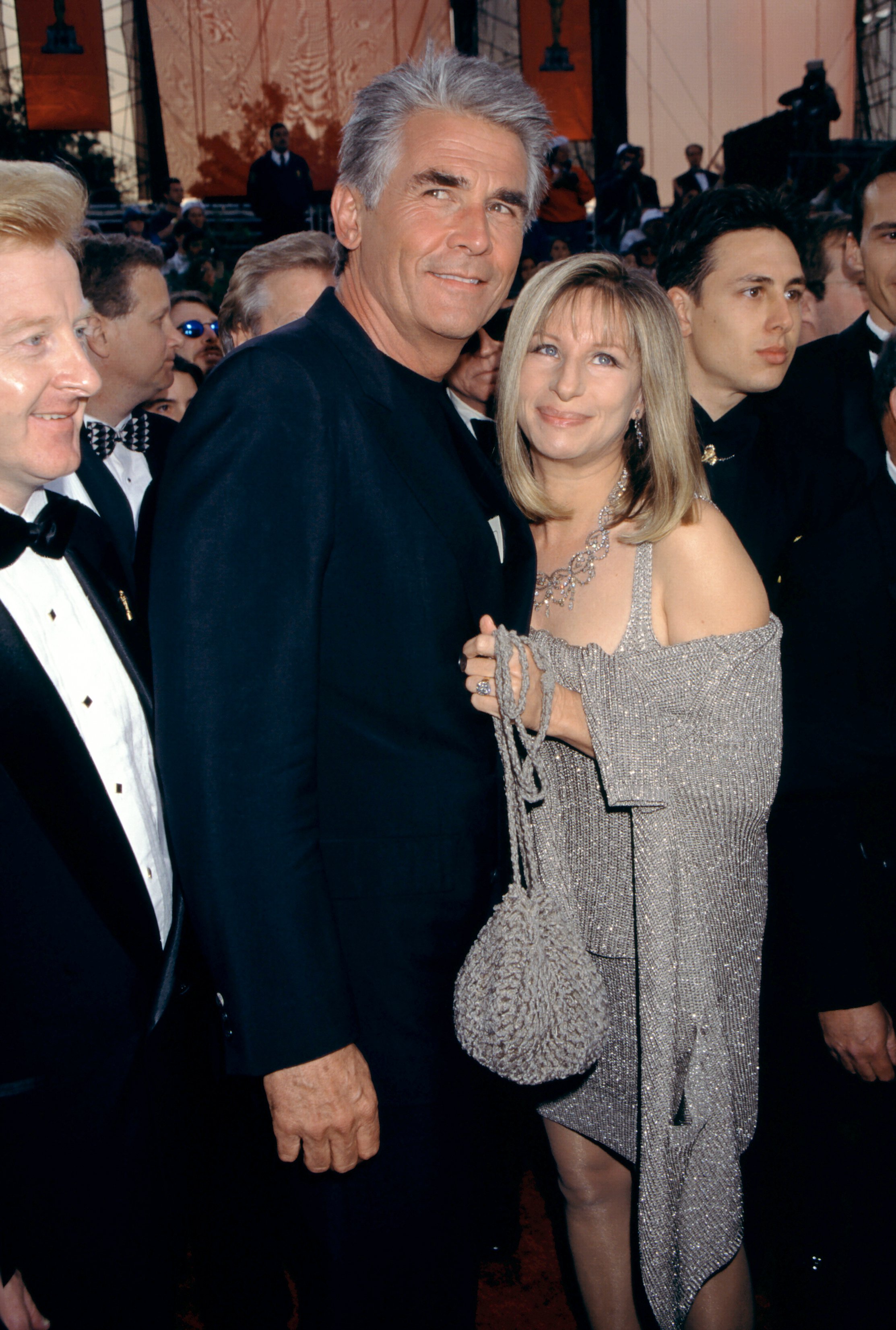  Actor James Brolin and girlfriend singer Barbra Streisand attend The 69th Annual Academy Awards ceremony at the Shrine Auditorium on March 24, 1997 in Los Angeles, California ┃Source: Getty Images