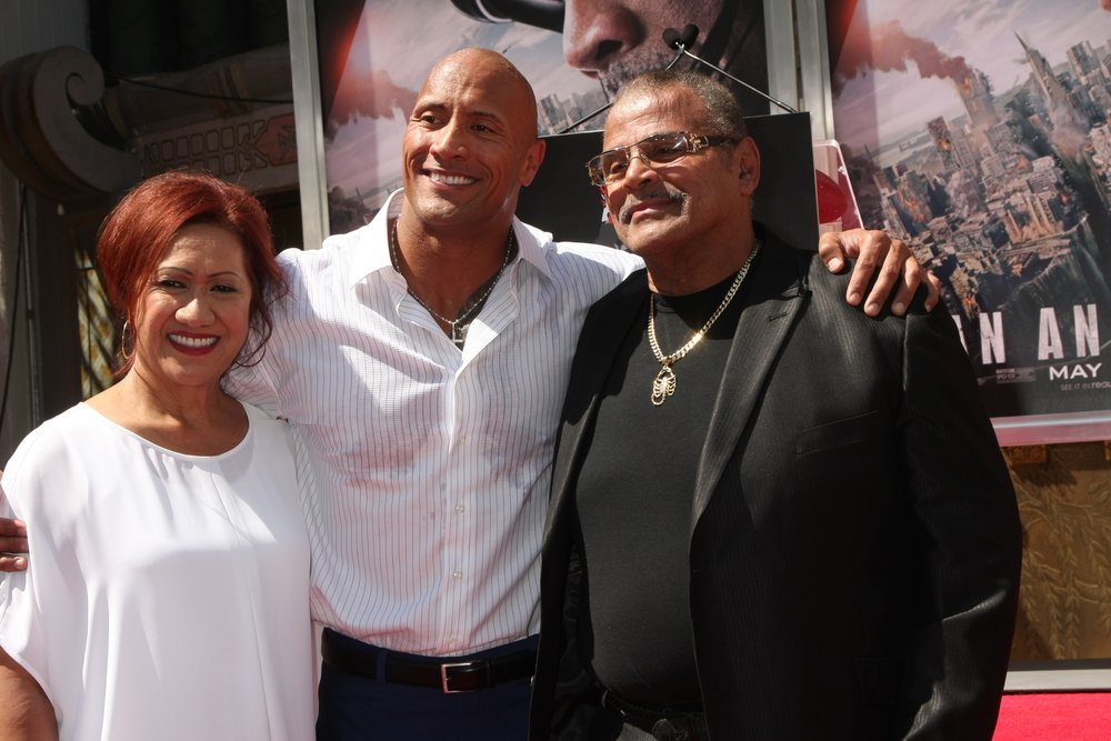 Rocky Johnson, Dwayne Johnson and Ata Johnson | Photo: Shutterstock