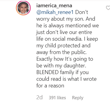 Screenshot of Erica Mena's response | Photo: Instagram/iamerica_mena