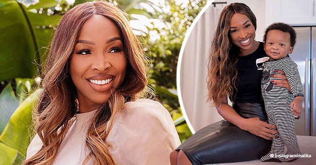 See Stunning Pic of Malika Haqq Flashing a White Smile with Her 7-Month ...