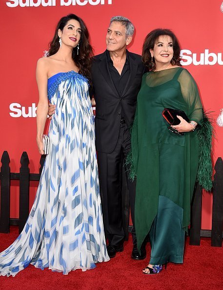 George Clooney, Amal and Amal's mom, Bria Alamudin | Photo:Getty Images