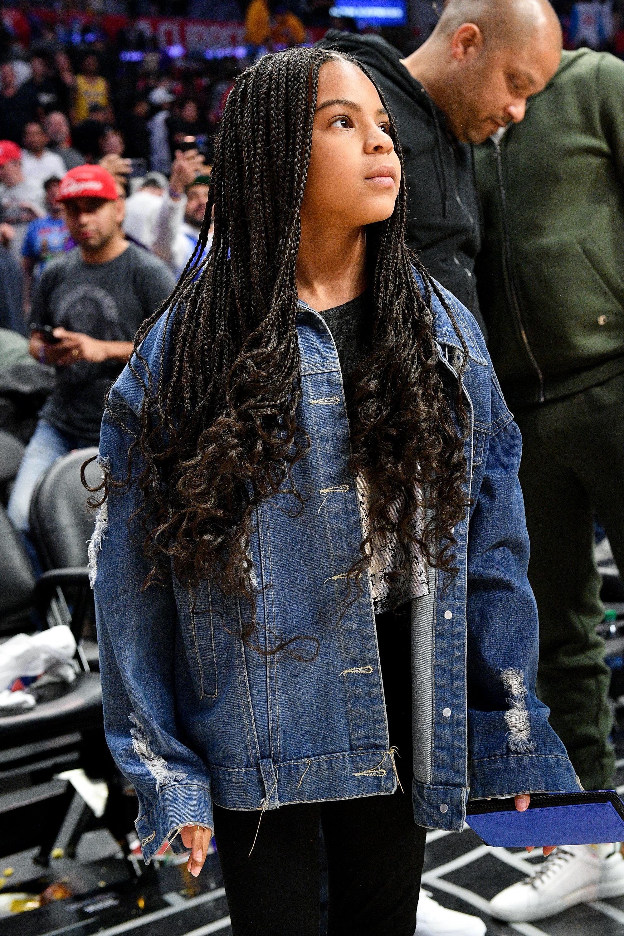 Blue Ivy Carter attends a basketball game between the Los Angeles Clippers and the Los Angeles Lakers at Staples Center on March 8, 2020, in Los Angeles, California. | Source: Getty Images