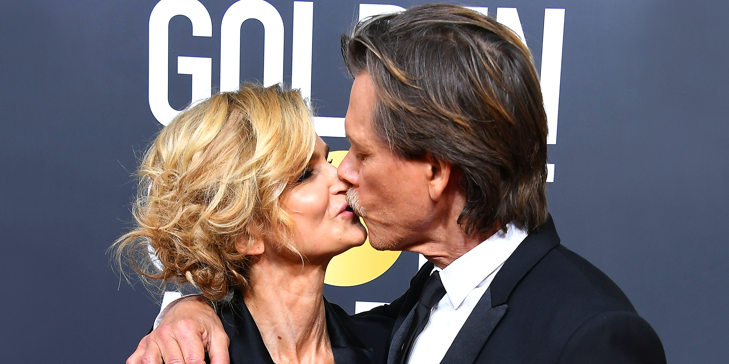 Kyra Sedgwick with Kevin Bacon. | Source: Getty Images