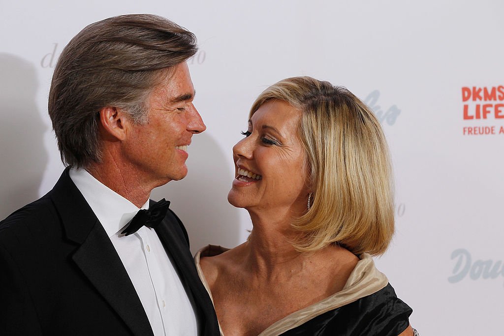 Olivia Newton-John and her husband John Easterling at the Dreamball 2010 charity gala at the Grand Hyatt hotel on September 23, 2010 in Berlin, Germany. | Source: Getty Images 