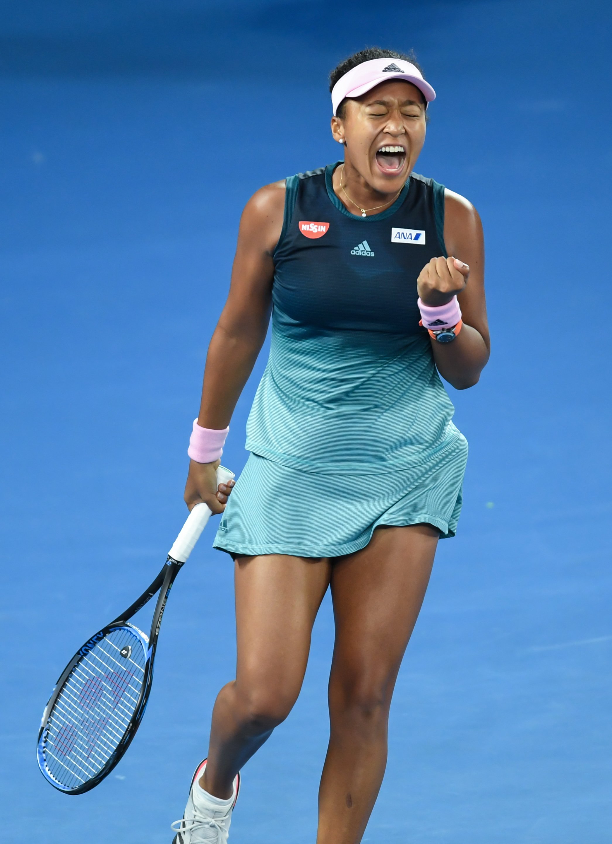 Naomi Osaka screams in delight after hitting a winner during the Women's singles final during day 13 of the 2019 Australian Open at Melbourne Park on January 26, 2019 in Melbourne, Australia | Photo: Getty Images