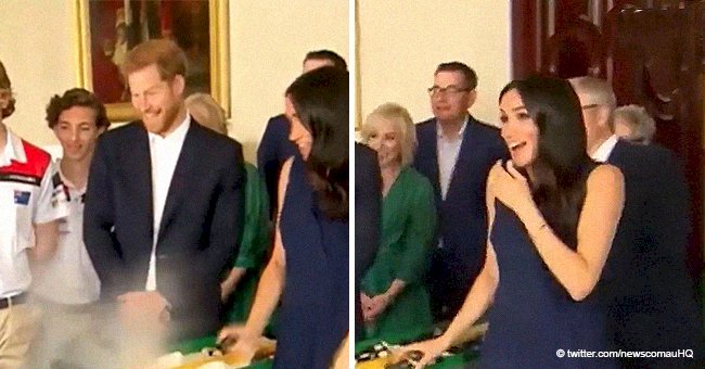 Meghan Markle shuddered with fear from a loud bang, but her reaction after that was captivating