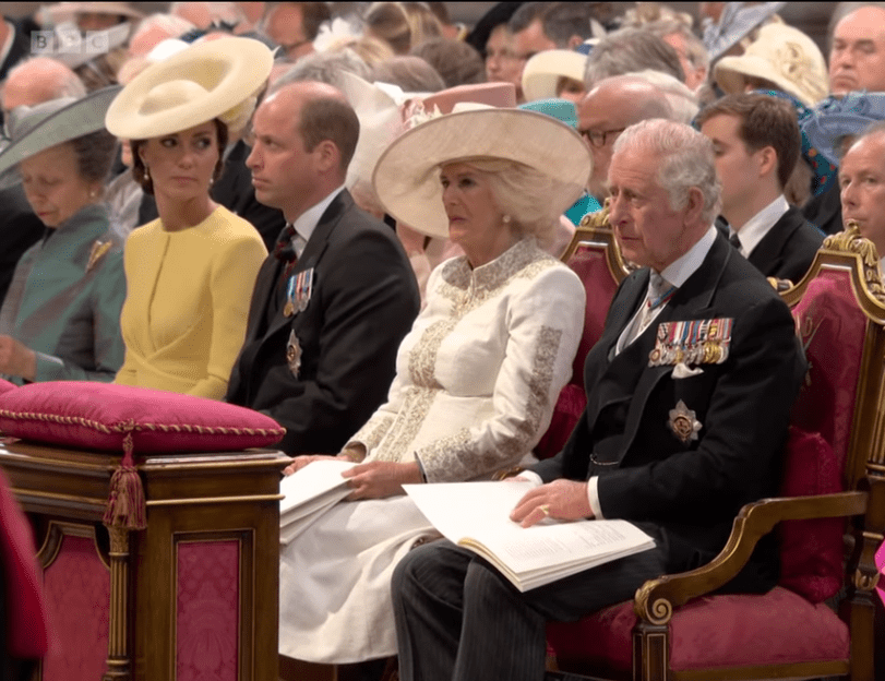 Prince Charles and Camilla, Prince William and his wife at the Queen's Platinum Jubilee. | Source: youtube.com| Political TV
