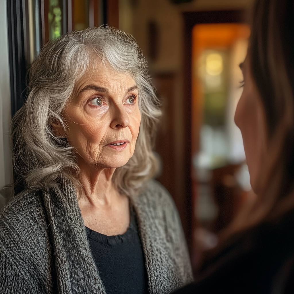 Senior woman confronted by her daughter-in-law | Source: Midjourney