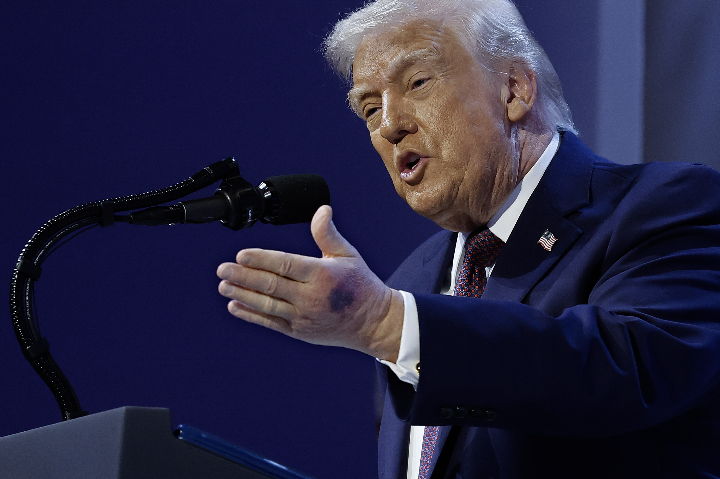 Donald Trump during a signing ceremony for the “Board of Peace” at the World Economic Forum (WEF) on January 22, 2026 in Davos, Switzerland | Source: Getty Images