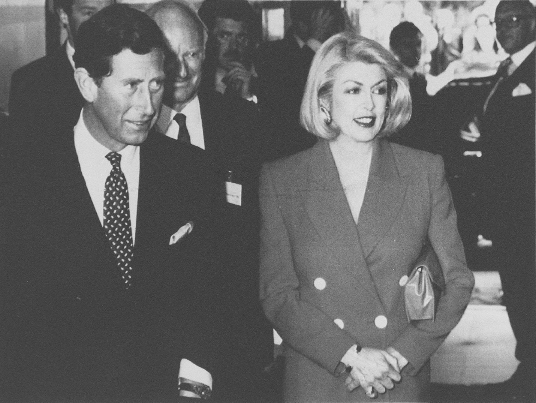 Prince Charles and Lady Dale Tryon in a photo dated May 5, 1991 | Source: Getty Images