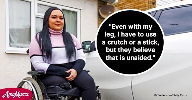 Devastated woman might lose her mobility car as she can 'walk between 20 and 50 metres unaided'