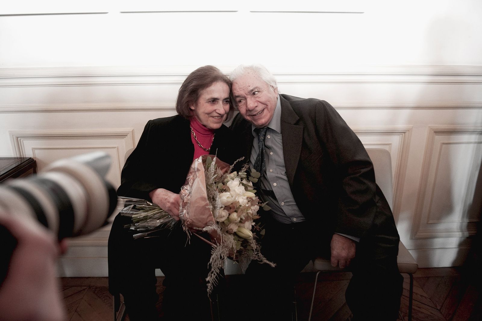 L'acteur Michel Galabru et sa femme Claude | Photo : Getty Images