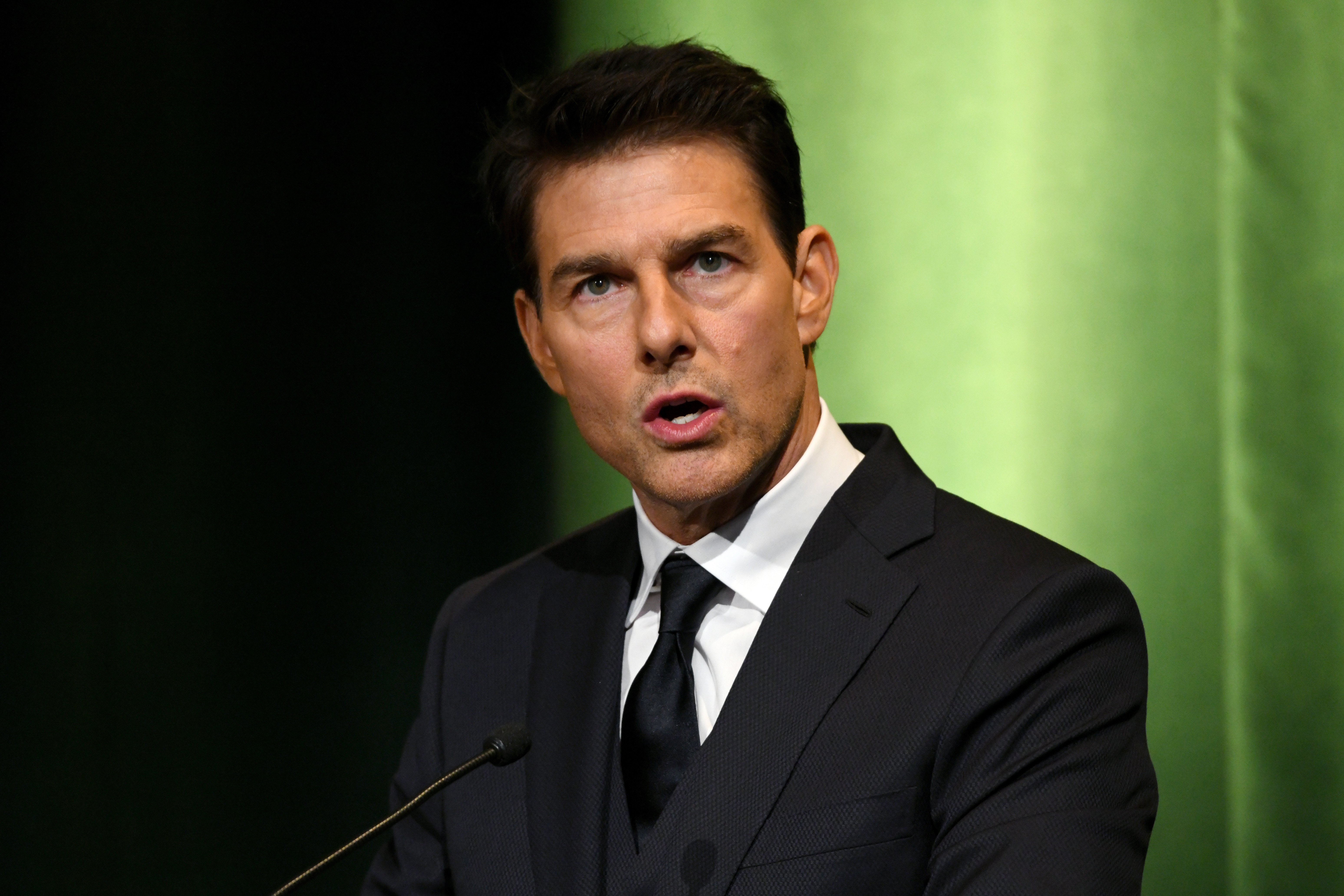 Tom Cruise speaks onstage during the 10th Annual Lumiere Awards on January 30, 2019, in Burbank. | Source: Getty Images.