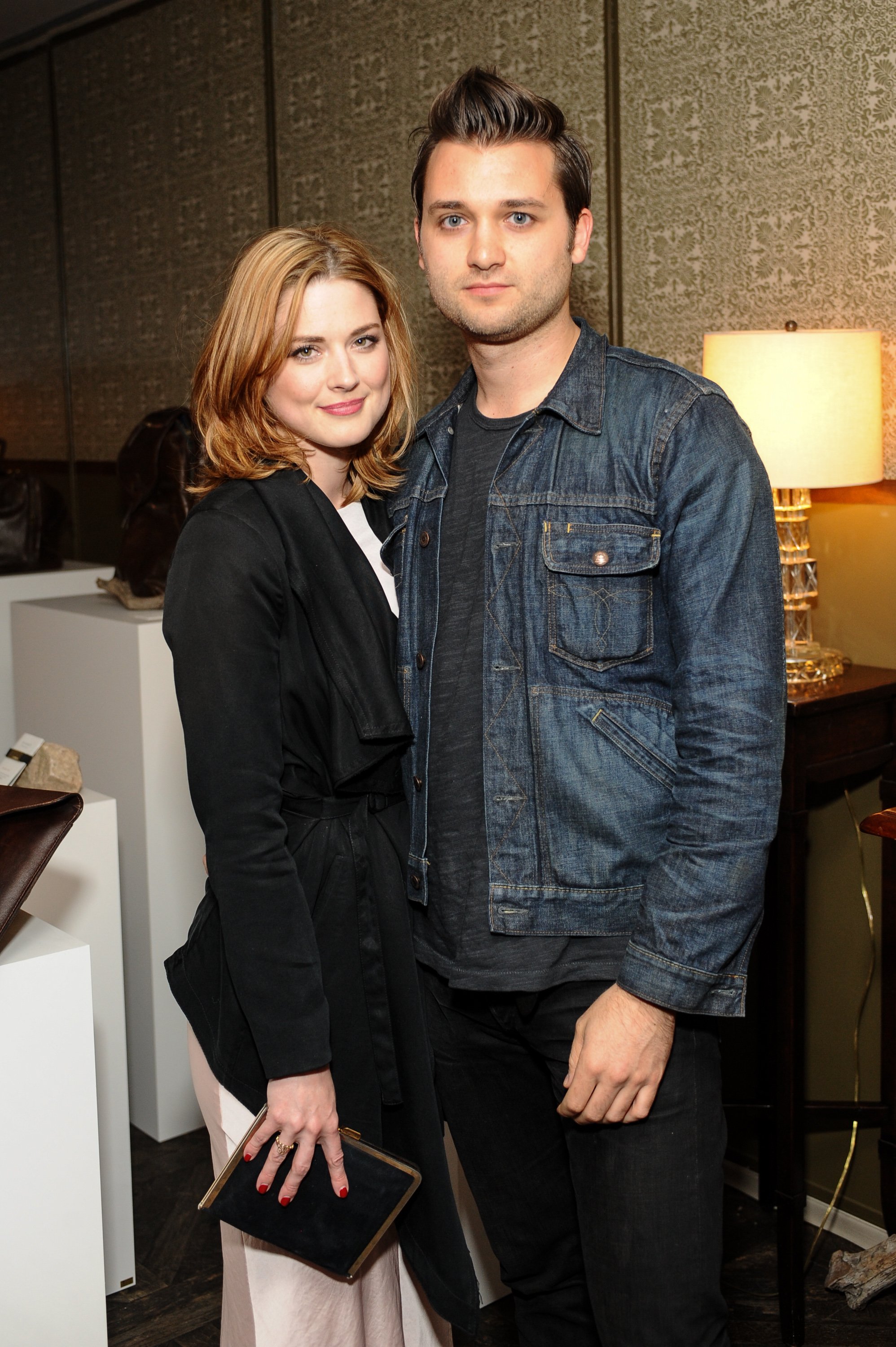 Alexandra Breckenridge and Casey Hooper attend REVISIT Launch Party on April 3, 2014 in Los Angeles, California. | Source: Getty Images
