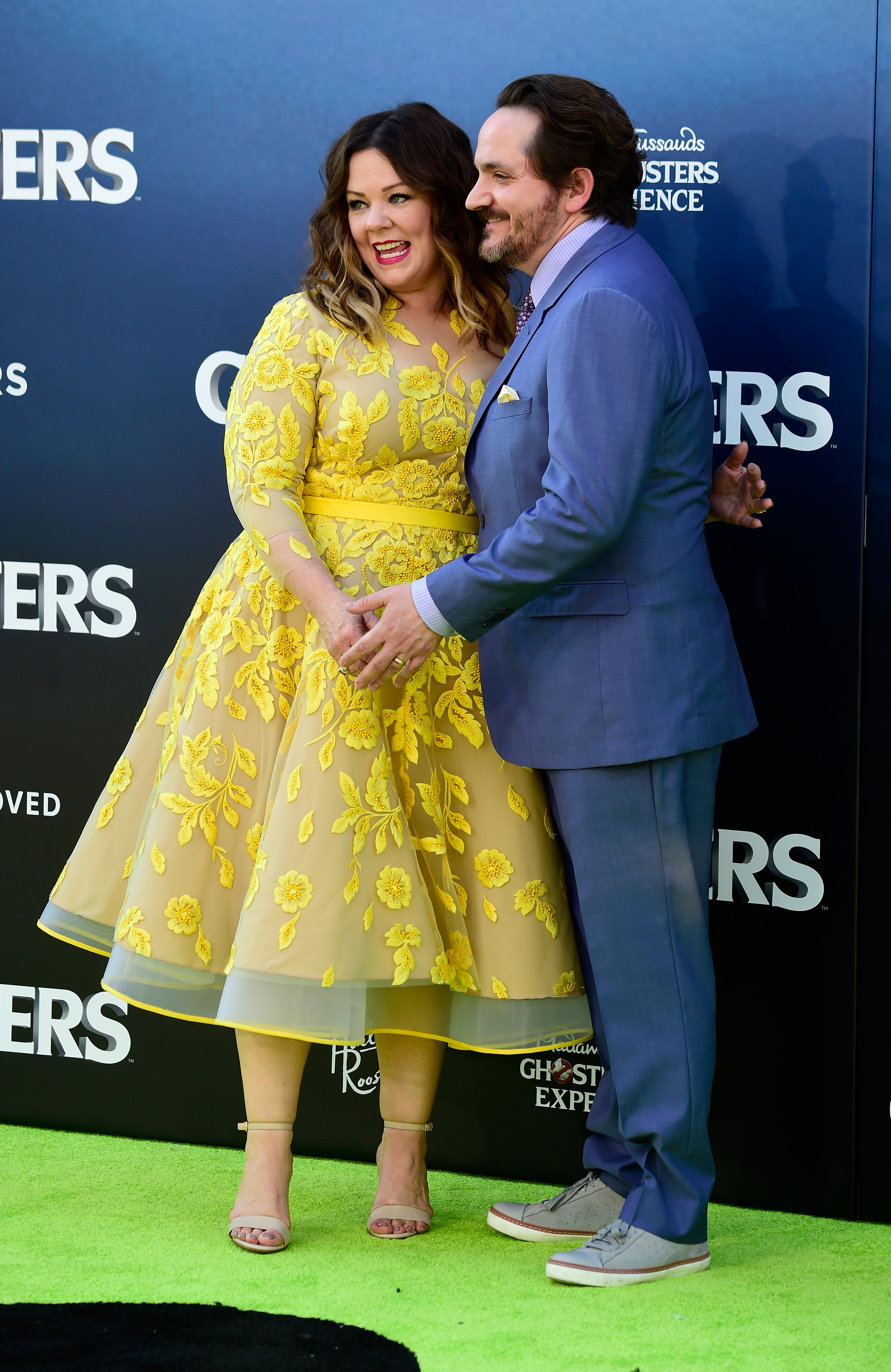 Melissa McCarthy and Ben Falcone at the premiere of "Ghostbusters" in Hollywood, California on July 9, 2016 | Source: Getty Images