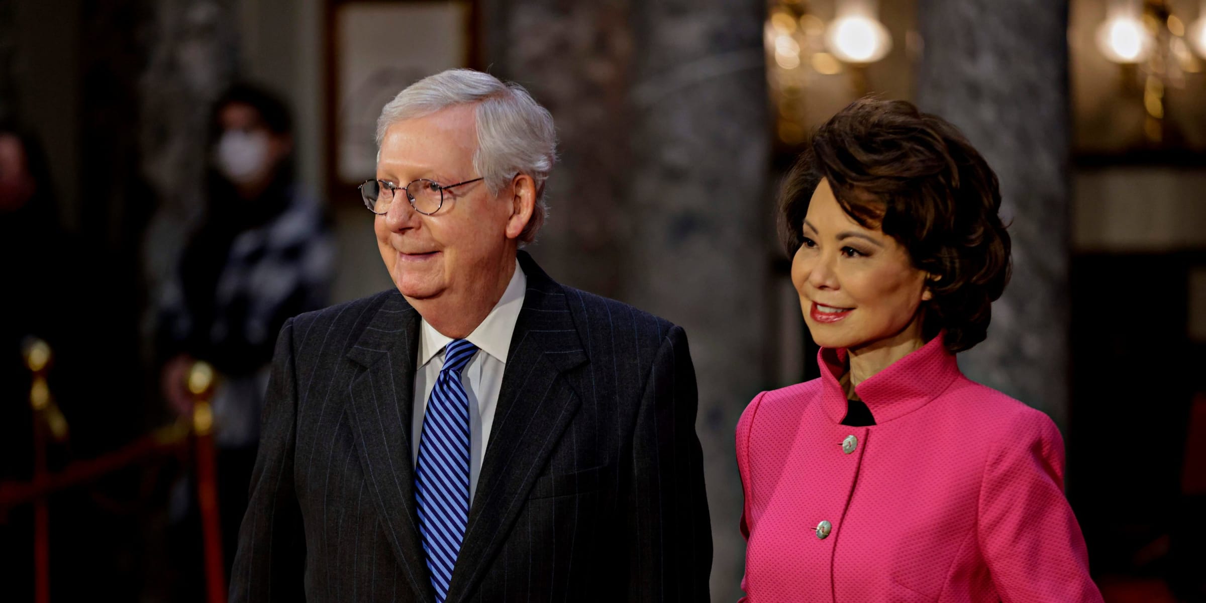 Senator Mitch McConnell and Elaine Chao | Source: Getty Images