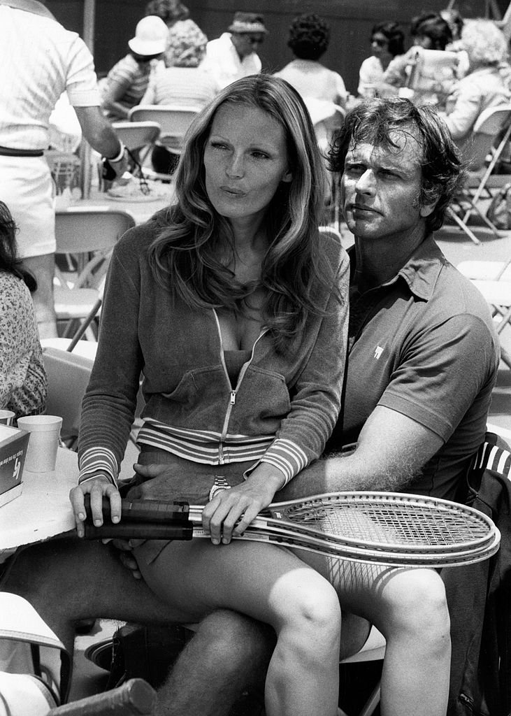 Actor Ron Ely and wife Valerie Lundeen attend Third Annual Cathy's Pro-Celebrity Tennis Classic on June 25, 1977. | Photo: Getty Images