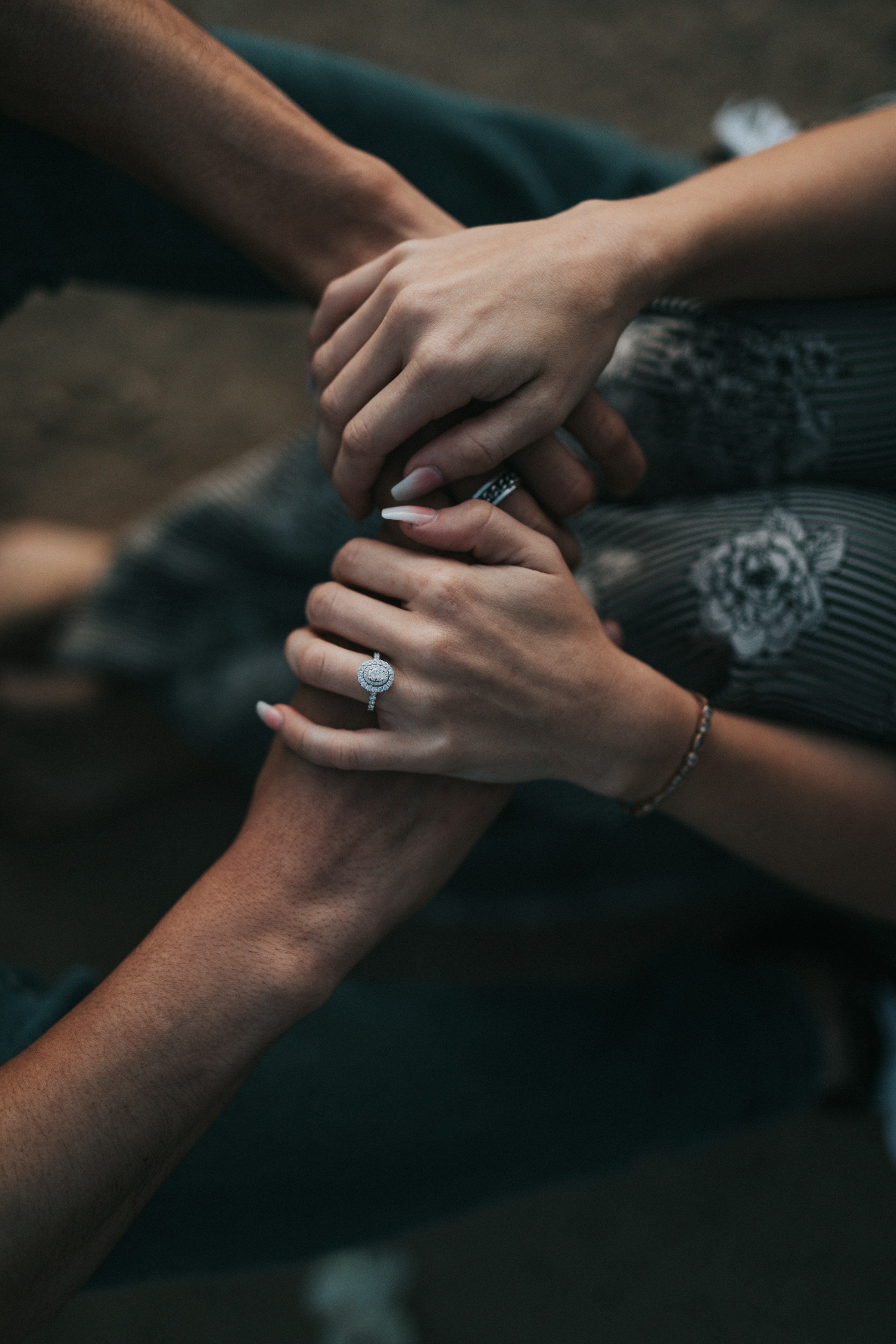 A woman holding a man's hands | Source: Unsplash