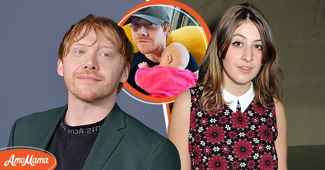 Rupert Grint on November 19, 2019 in the Brooklyn Borough of New York City [left]. Grint and his daughter Wednesday in November 2020 [center]. Georgia Groome on November 13, 2013 in London, England [right] | Photo: Getty Images - Instagram/Rupert Grint