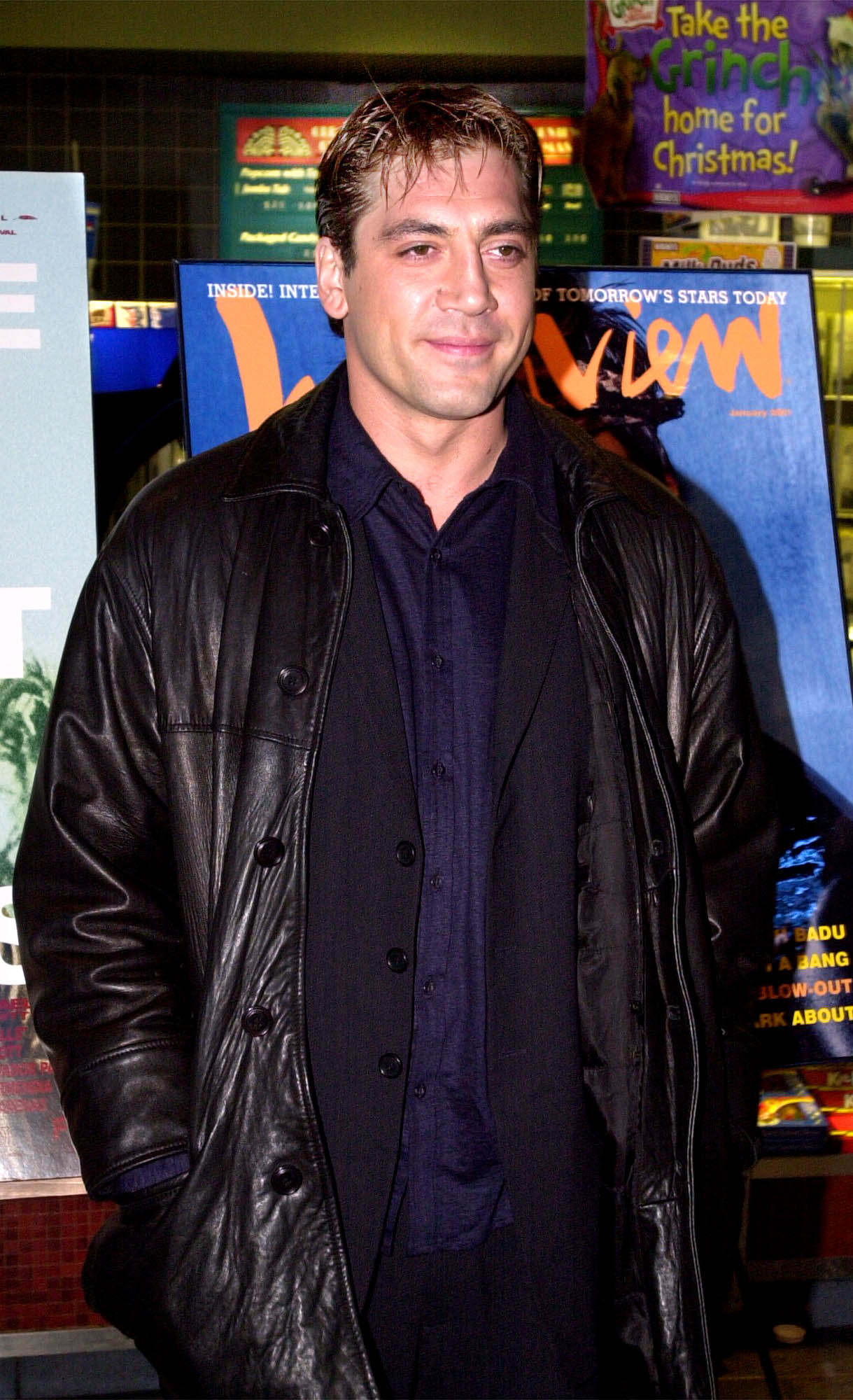 Javier Bardem attends the premiere of "Before Night Falls" in New York City on December 18, 2000. | Source: Getty Images