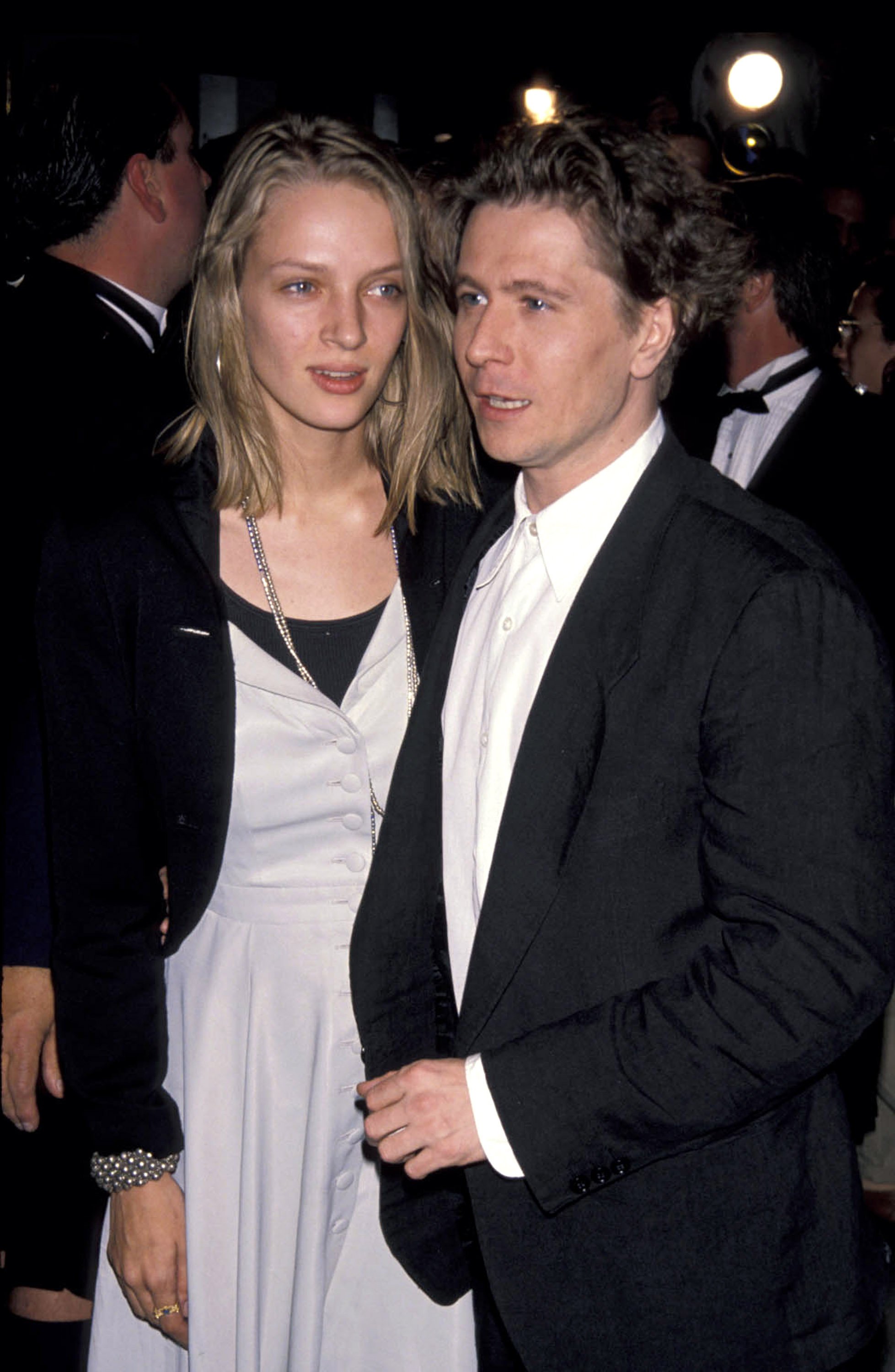 Uma Thurman and Gary Oldman at the Loews 19th Street East Theater in New York City, New York. | Source: Getty Images