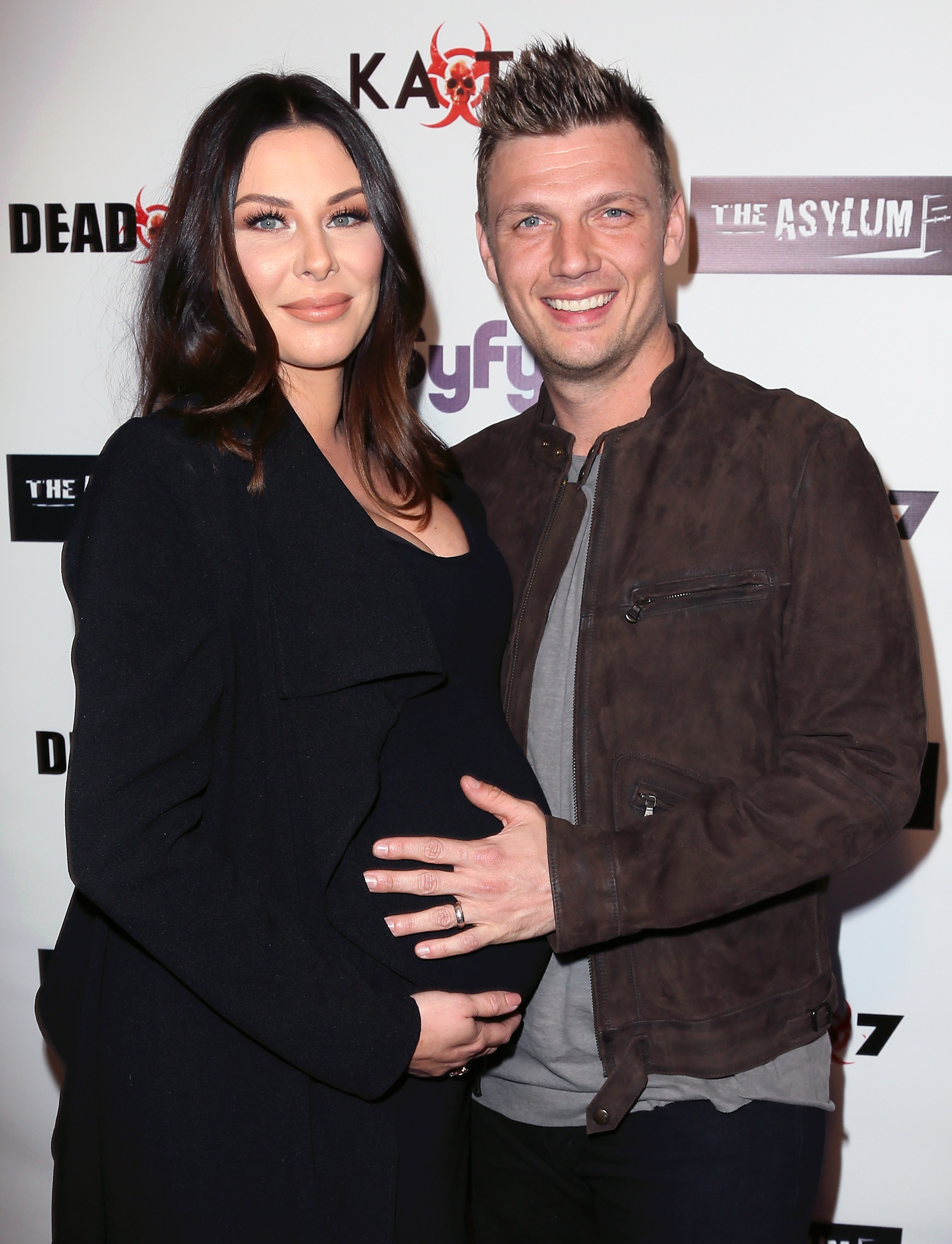Nick and Lauren Kitt Carter at the premiere of "Dead 7" on April 1, 2016, in Los Angeles, California. | Source: Getty Images