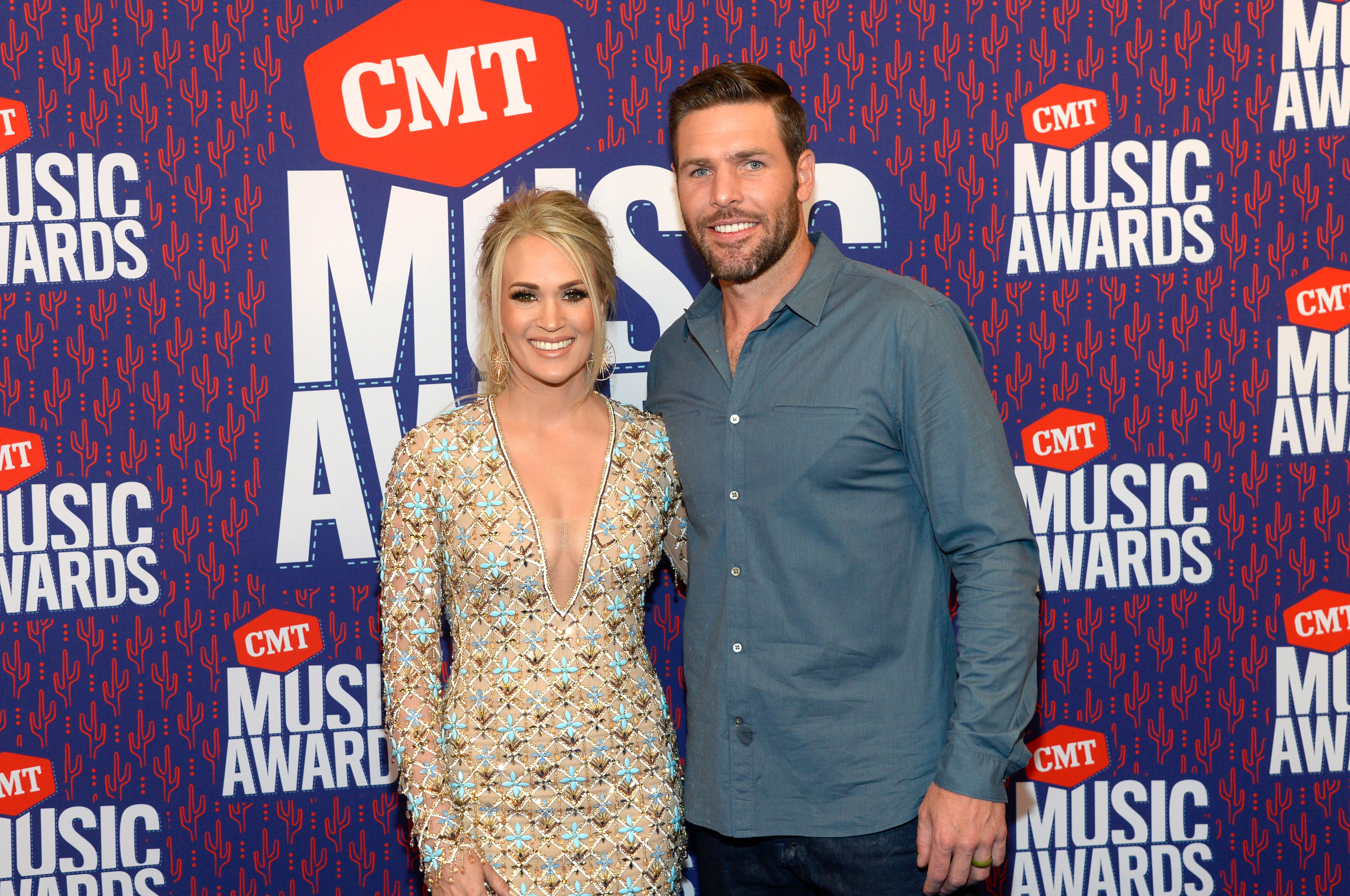 Carrie Underwood and Mike Fisher at the 2019 CMT Music Award at Bridgestone Arena on June 05, 2019 | Photo: Getty Images