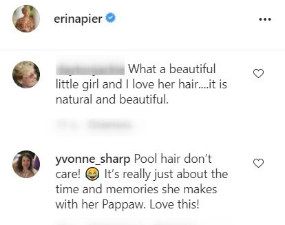 Screenshot of comments from Erin Napier's recent social media post. | Photo: Instagram/erinapier