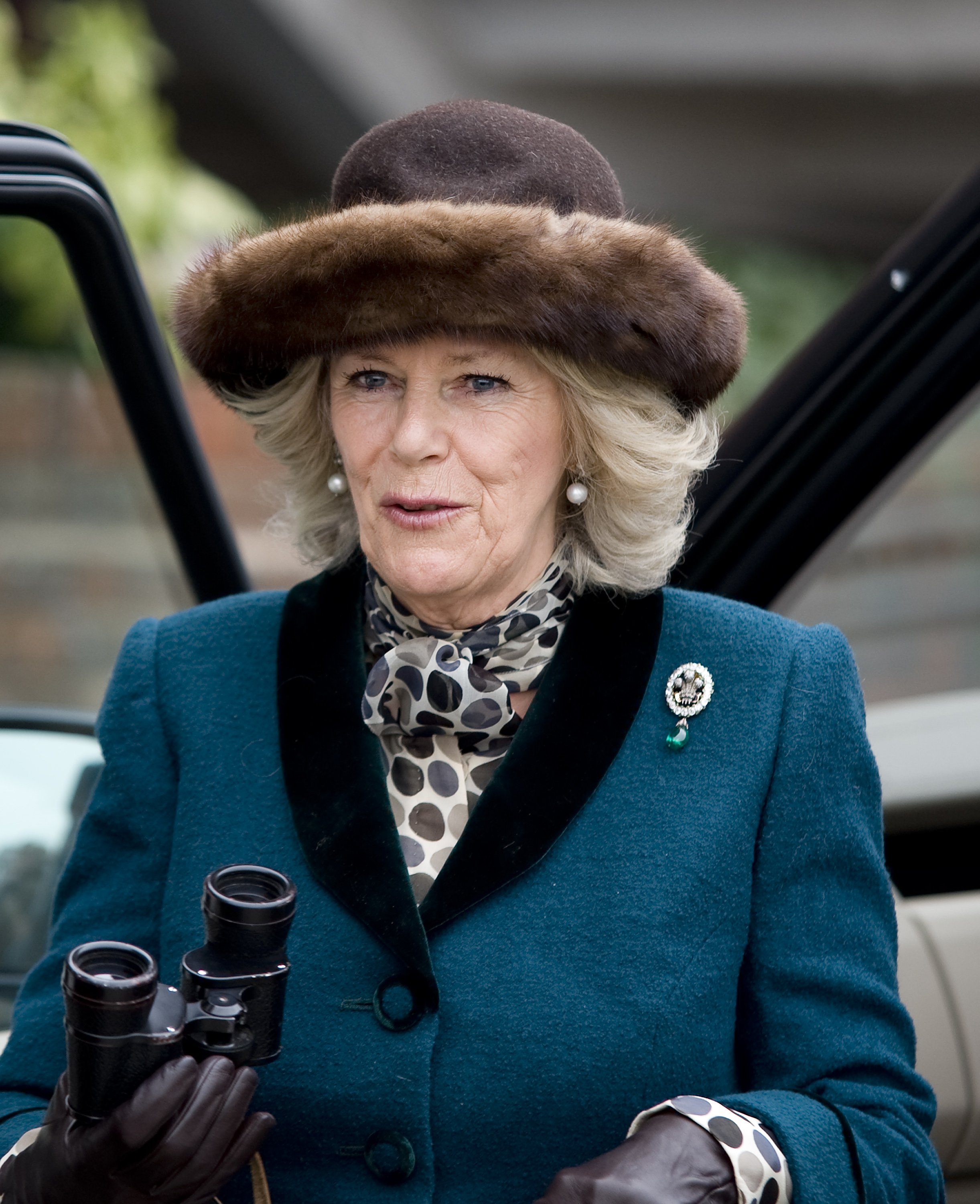 Camilla, Duchess of Cornwall arrives at Cheltenham racecourse on ladies day during day two of the Cheltenham Festival on March 14, 2012 in Cheltenham, England | Source: Getty Images