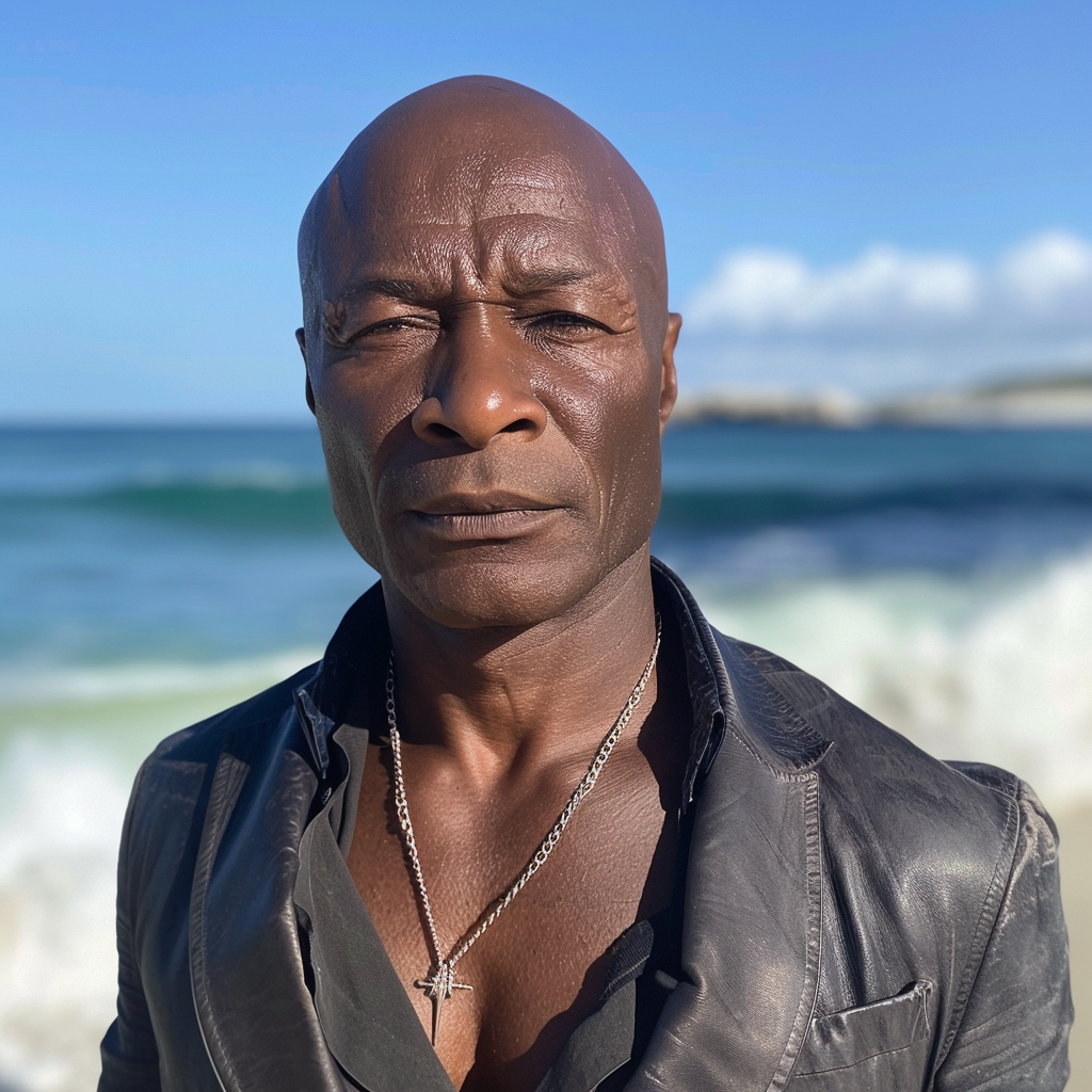 How Seal could look without his facial scars according to AI. | Source: Midjourney