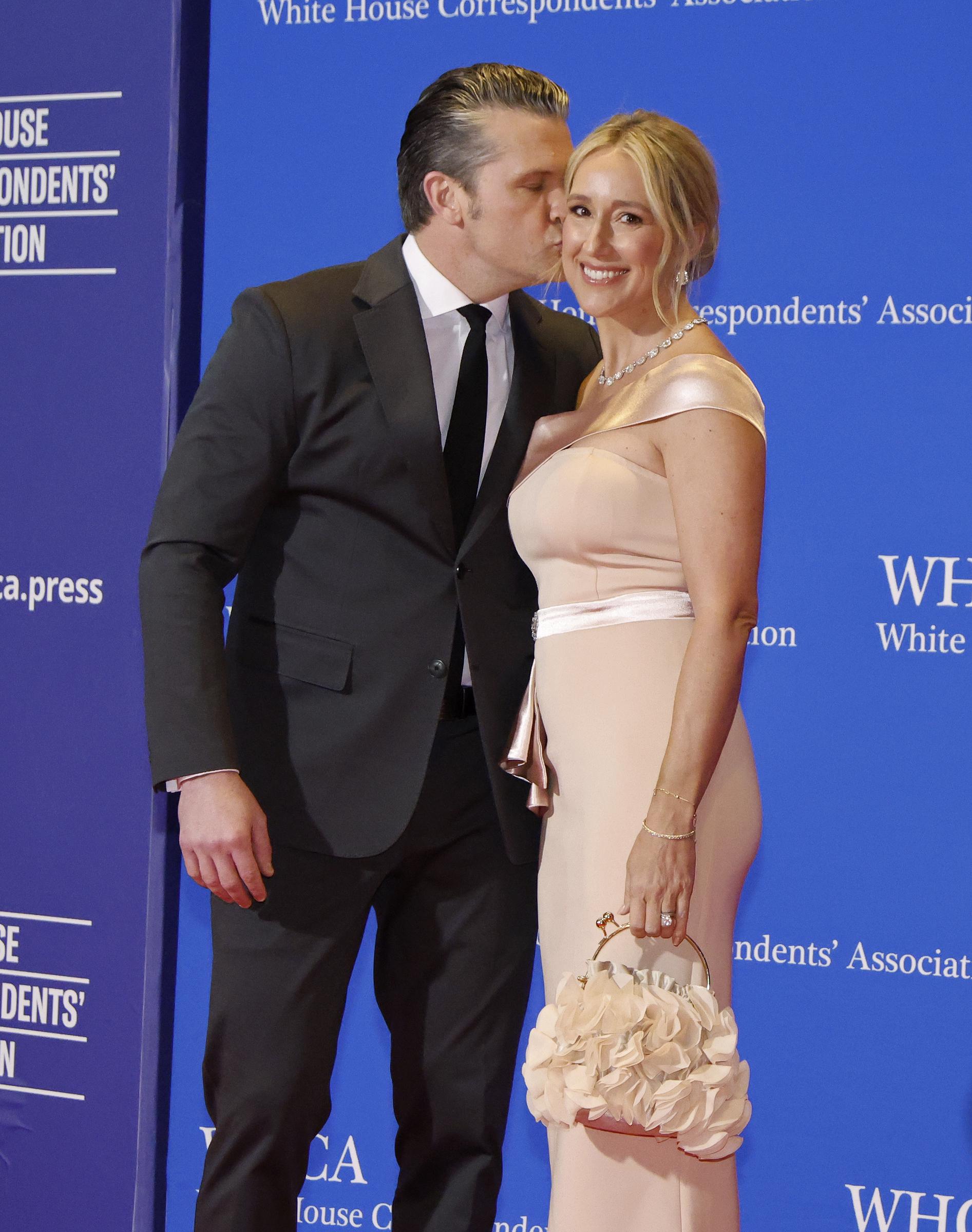 Pete Hegseth and Jennifer Rauchet attend the White House Correspondents' Dinner at Washington Hilton on April 25, 2026, in Washington, D.C. | Source: Getty Images