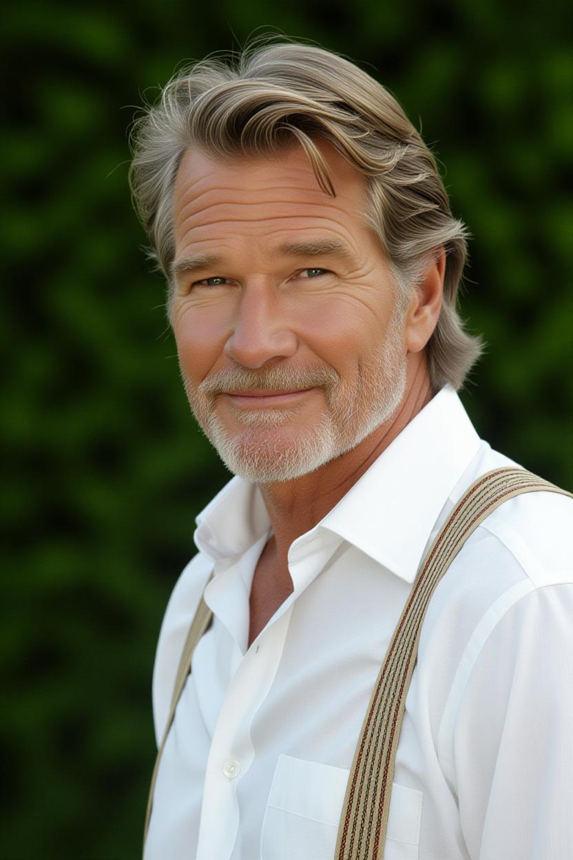 AI offers a glimpse into an older, modern-day Patrick Swayze. | Source: Grok