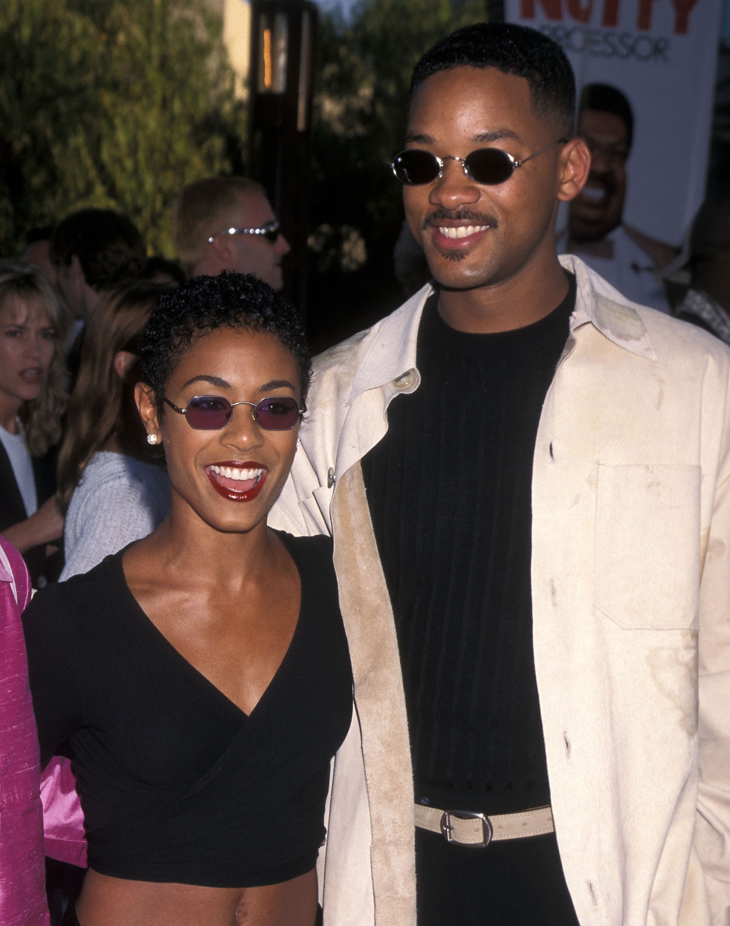Jada Pinkett and Will Smith attending the premiere for "The Nutty Professor" in Universal City, California on June 27, 1996 | Source: Getty Images