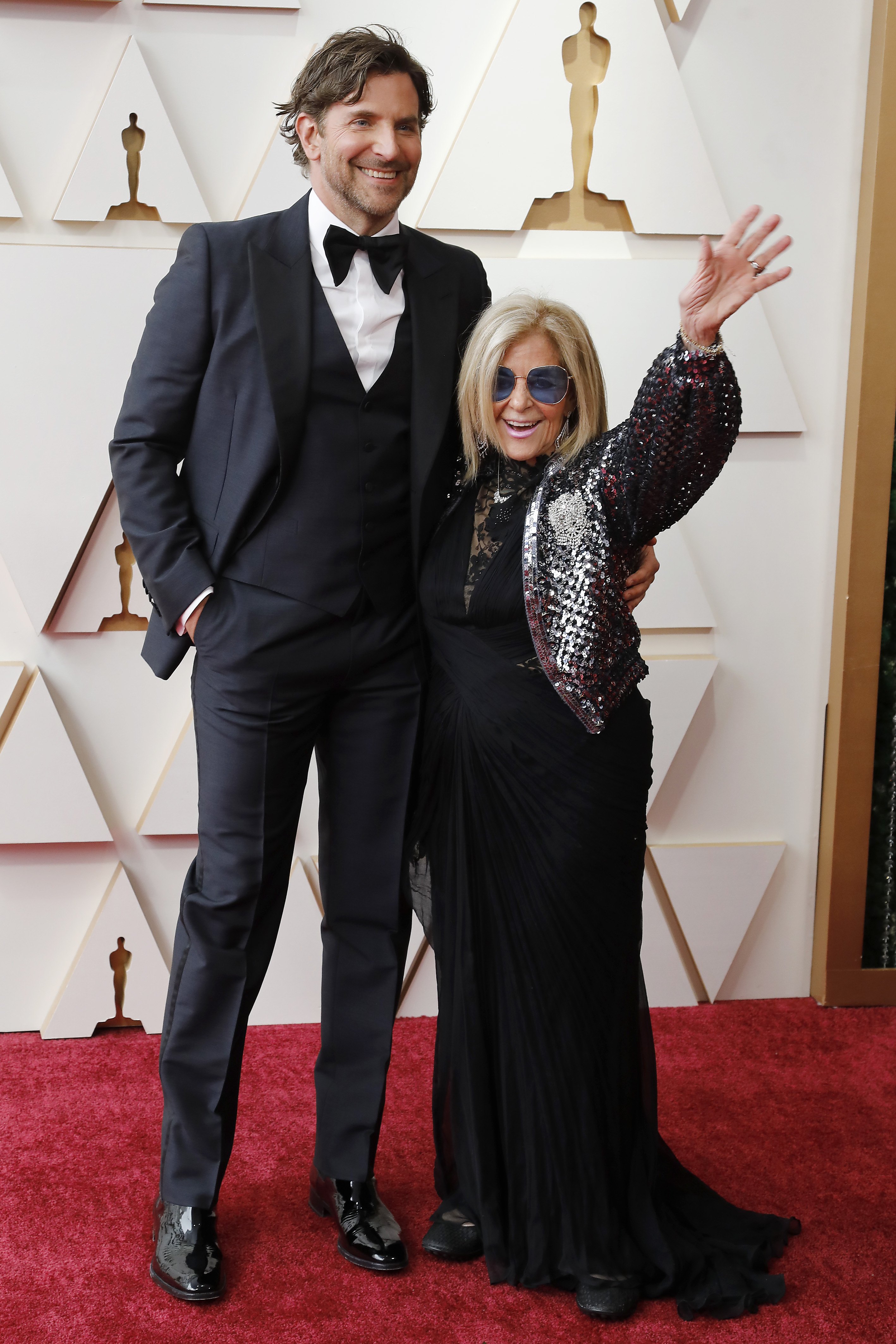 Bradley Cooper and Gloria Campano at the 94th Annual Oscar Awards in 2022 | Source: Getty Images