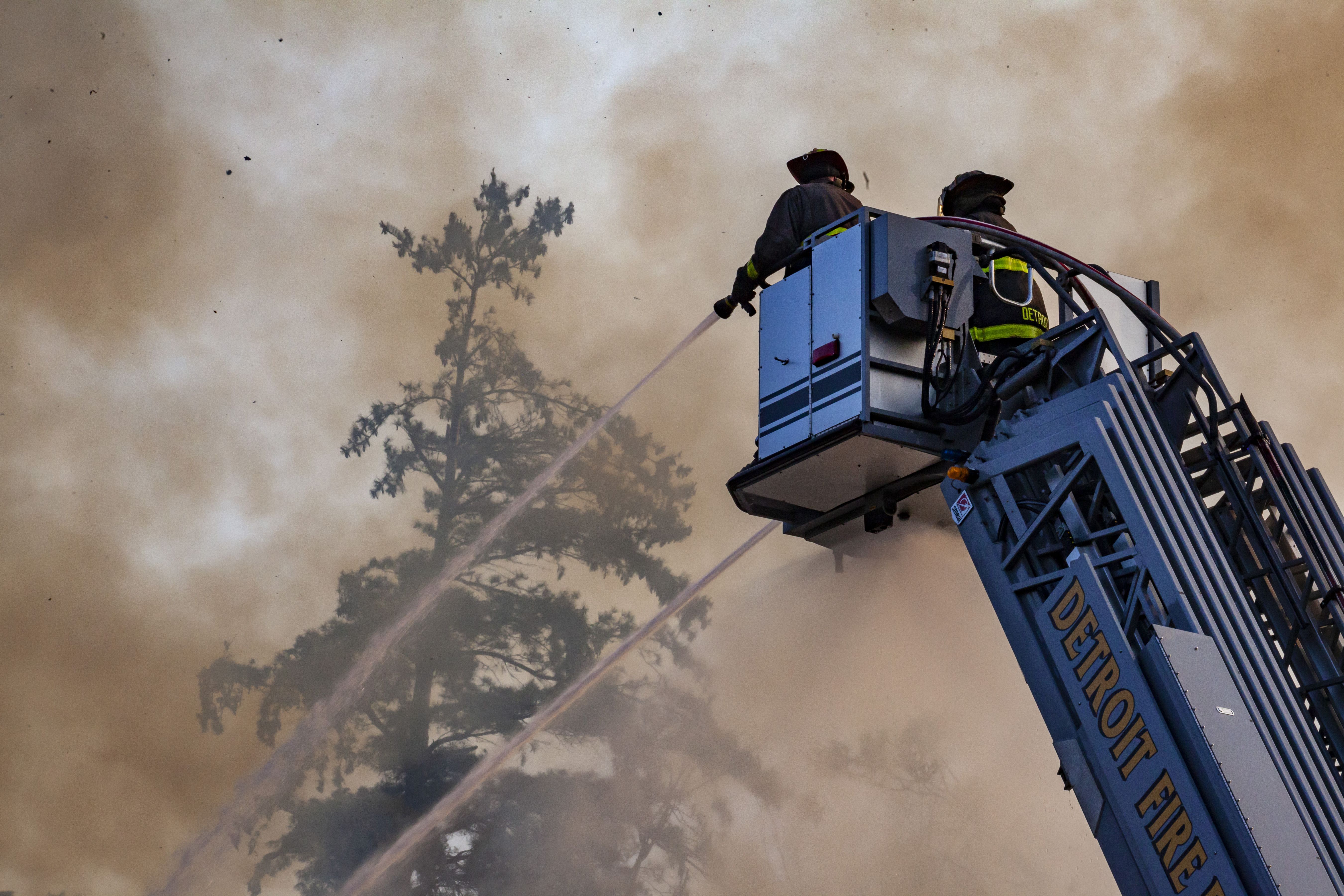 For illustration purposes: Emergency crews rushed back to the property and breached the front door to locate the source. | Source: Getty Images