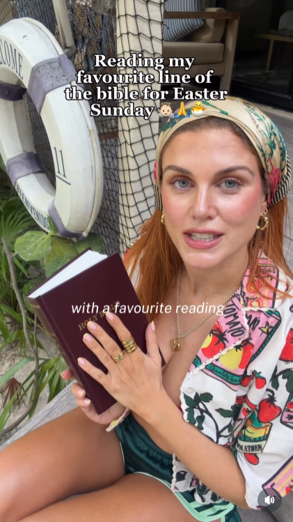 A screengrab of Ashley James' post, dated 5 April 2026. | Source: Instagram/ashleylouisejames