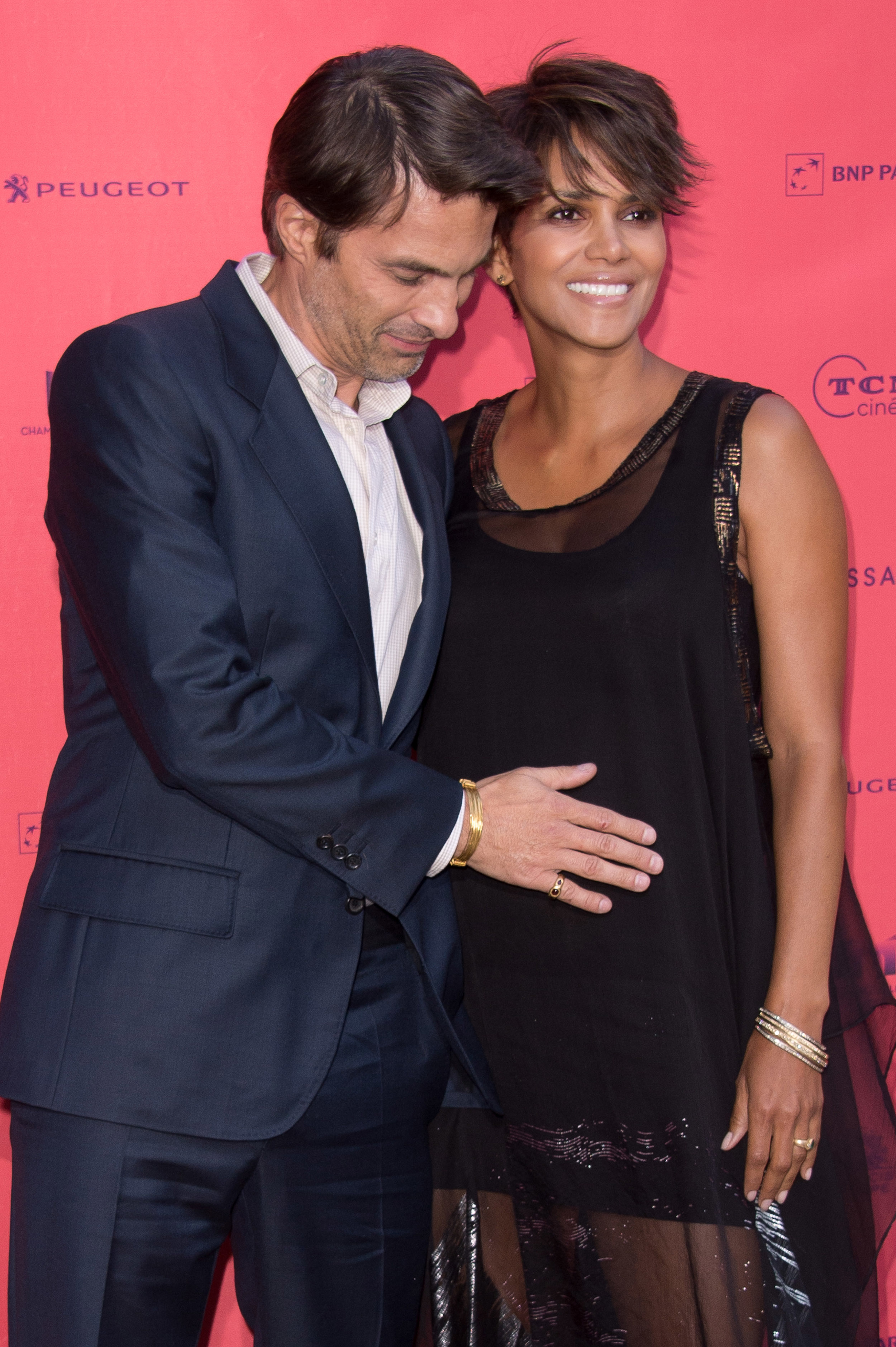 Olivier Martinez and Halle Berry at the "Toiles Enchantees" red carpet during the Champs Elysees Film Festival 2013 in Paris, France. | Source: Getty Images