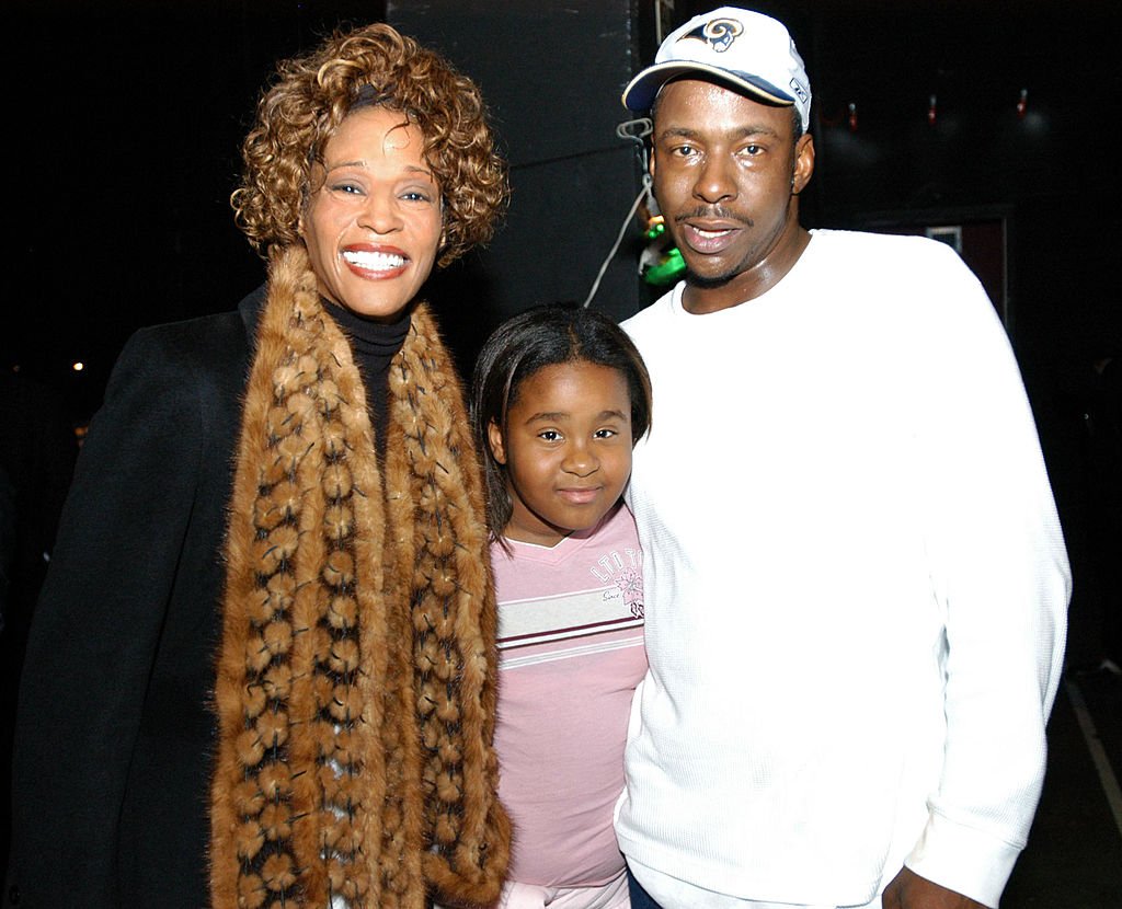Whitney Houston, Bobbi Kristina, and Bobby Brown at Praise Power Concert | Photo: Getty Images
