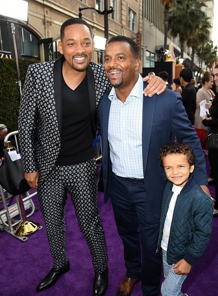Will Smith, Alfonso Ribeiro, and Alfonso Lincoln Ribeiro Jr. attend the premiere of Disney's "Aladdin" | Photo: Getty Images