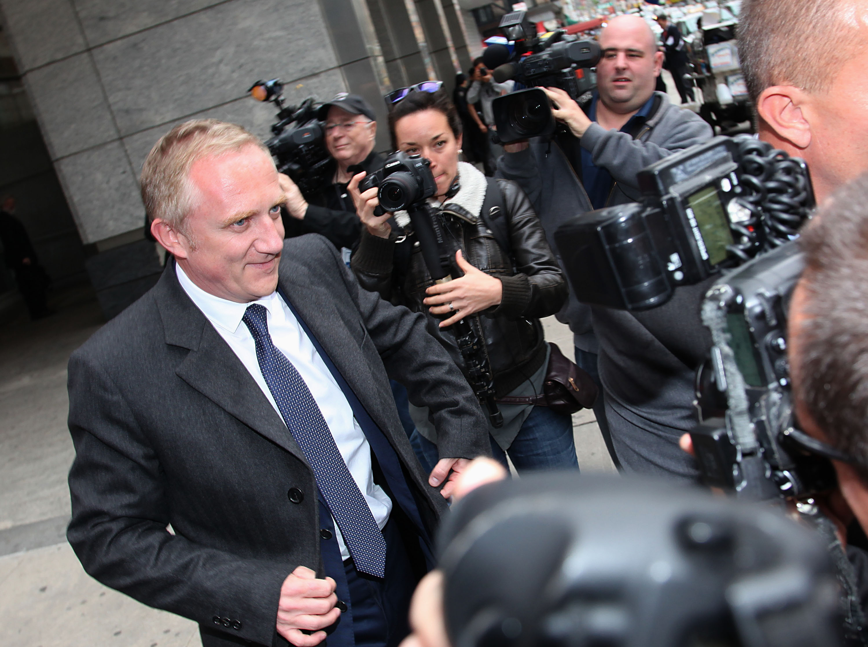 Francois Henri-Pinault appears at Manhattan Family Court on May 3, 2012 in New York City | Source: Getty Images